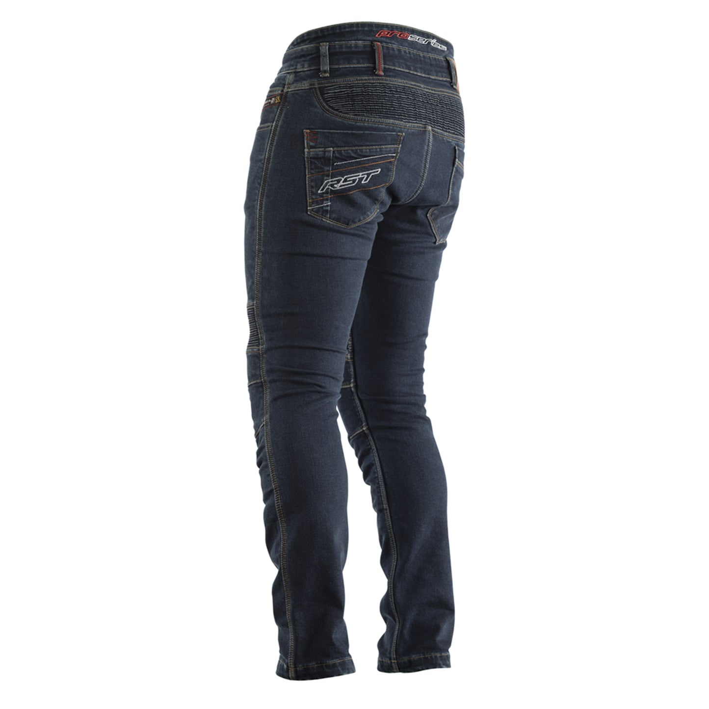 RST RST Reinforced Tech Pro CE Men's Denim Jeans - Includes Knee and Hip Armour - Short Length - Dark Wash Blue - Detail View
