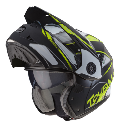 Caberg Tourmax Marathon - Matt Black/White/Yell Fluo