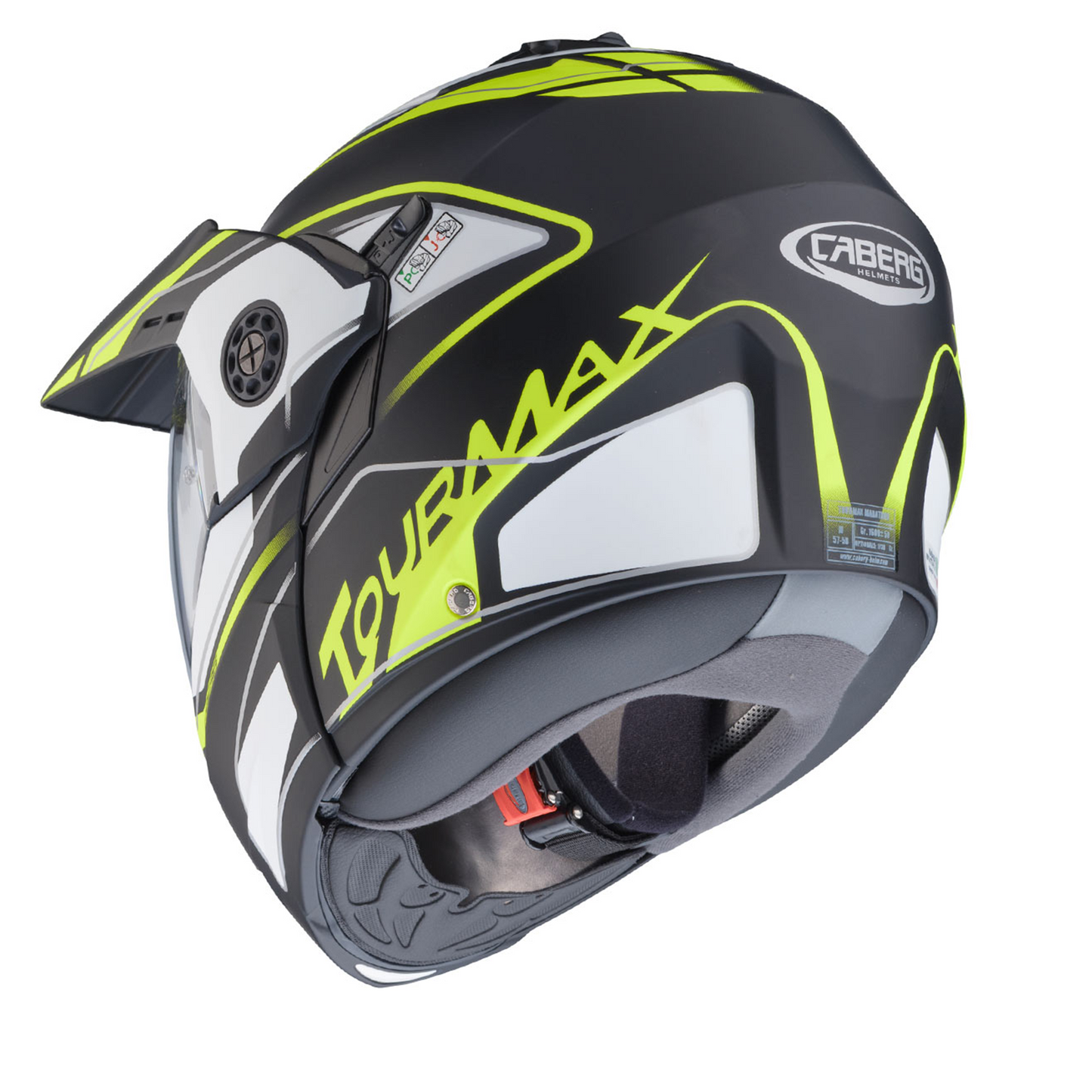 Caberg Tourmax Marathon - Matt Black/White/Yell Fluo