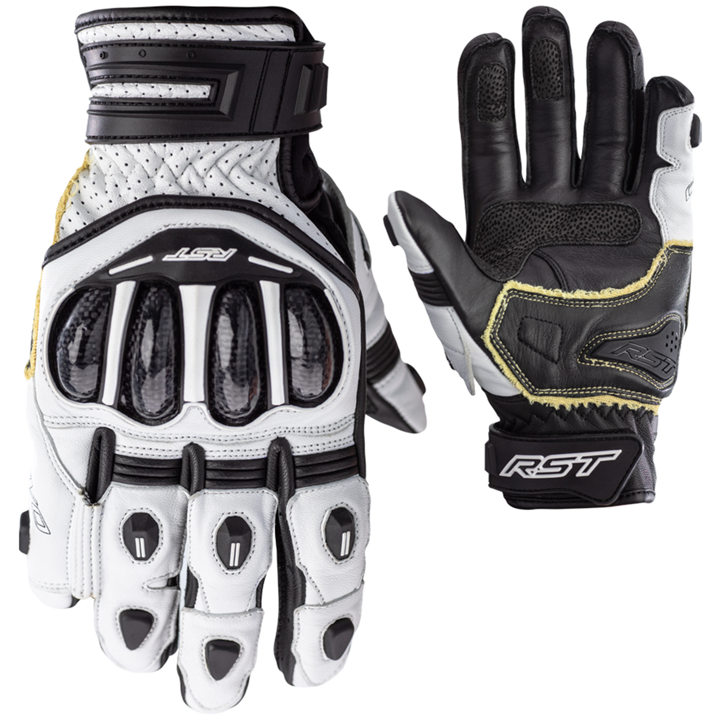 RST Tractech Evo 4 Short (CE) Gloves - White