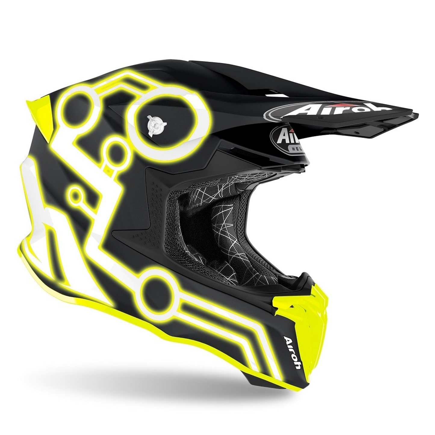Airoh Airoh Twist 2.0 - Neon Yellow Matt - Side View