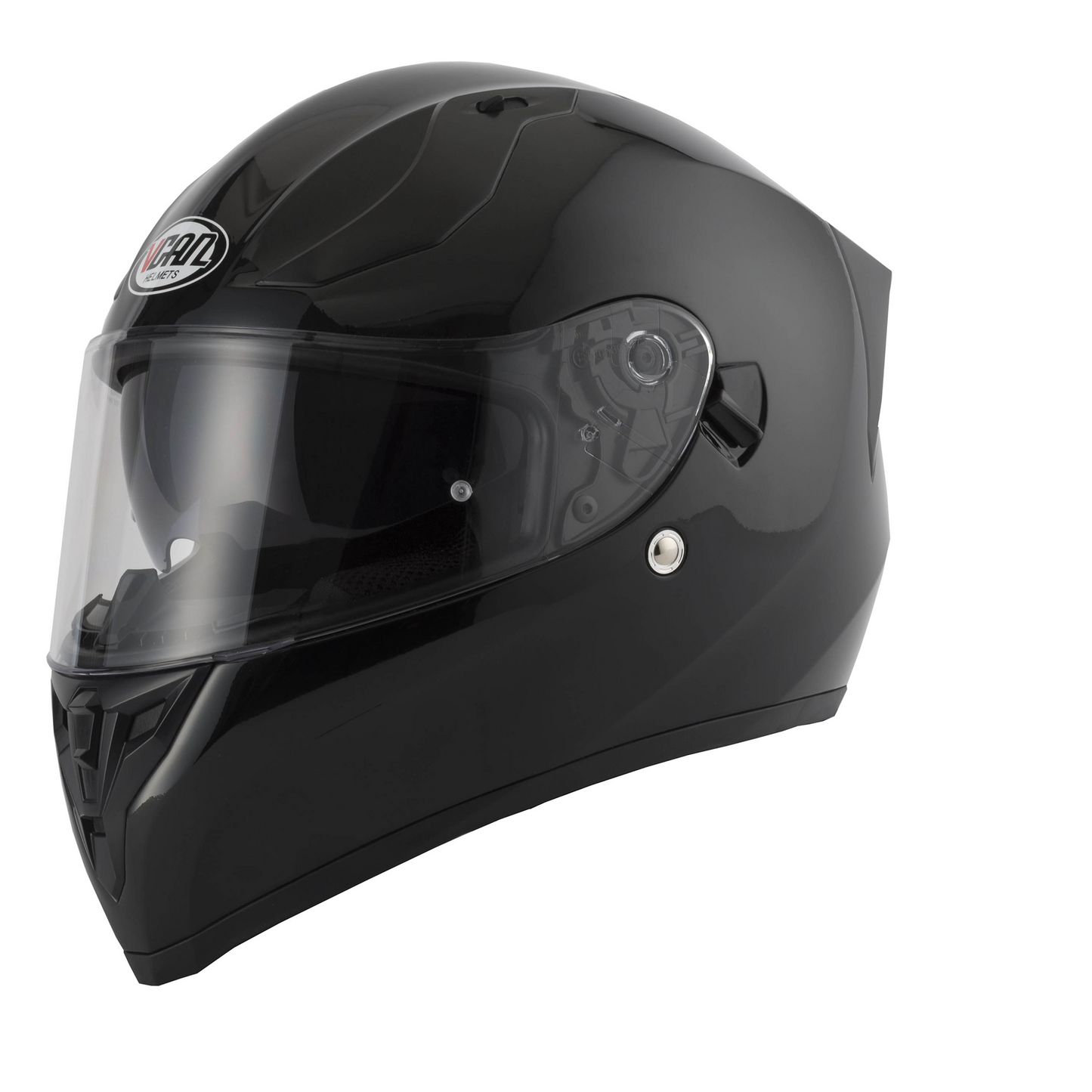 Vcan Vcan V128 - Gloss Black - Free Dark Visor - Side View