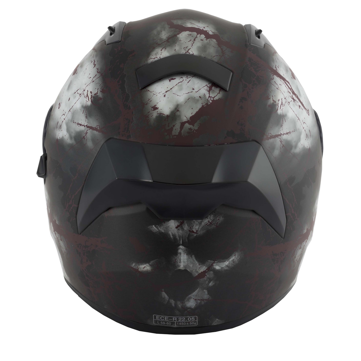 Vcan V128 - Rage Graphic - Free Dark Visor