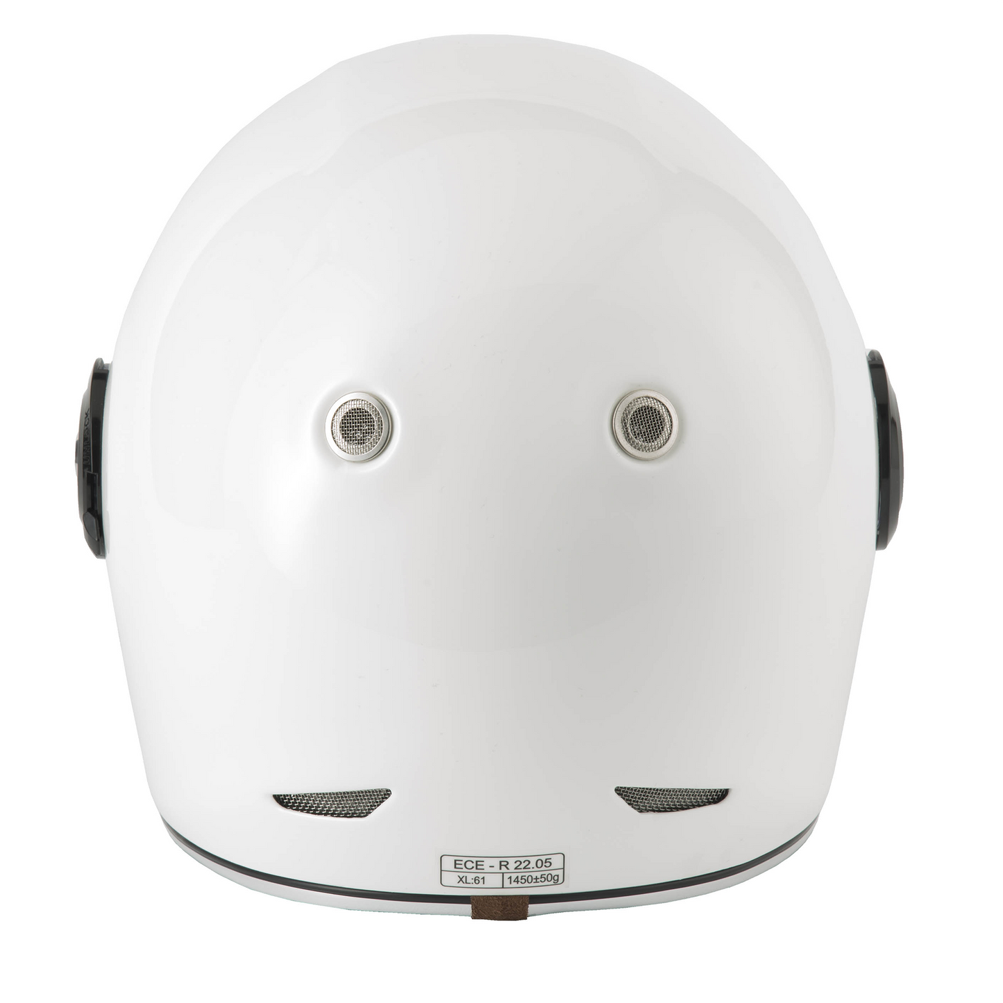 Vcan V135 Retro - Gloss White - Free Dark Visor