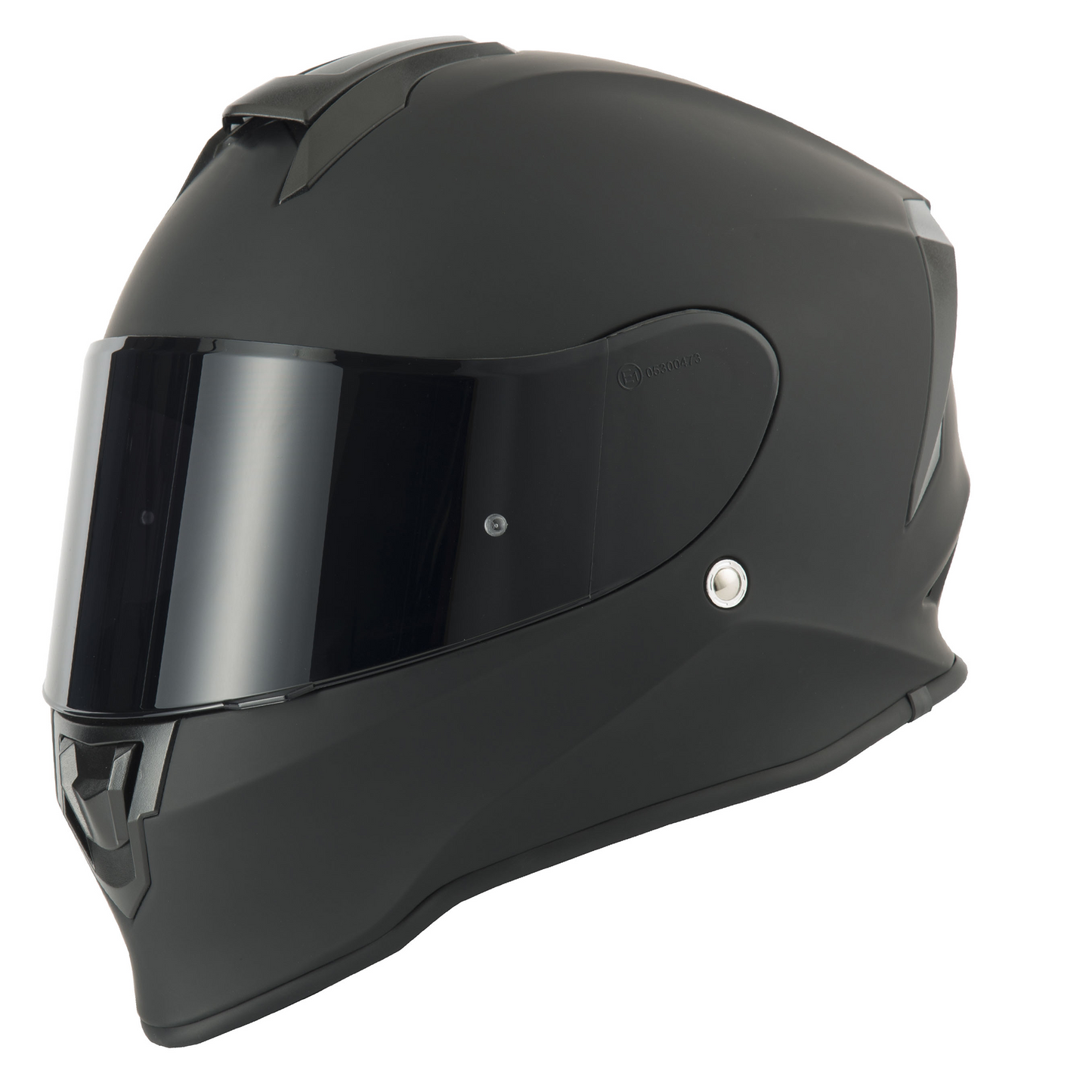 Vcan Vcan V151 - Matt Black - Free Dark Visor - Side View