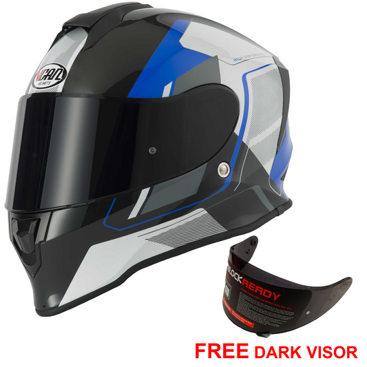 Vcan V151 - Pulsar Blue - Free Dark Visor