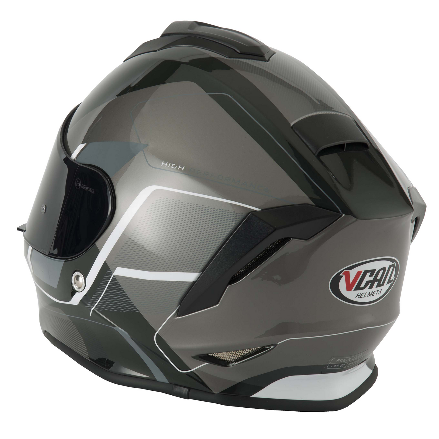 Vcan V151 - Pulsar Grey - Free Dark Visor