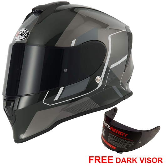 Vcan V151 - Pulsar Grey - Free Dark Visor