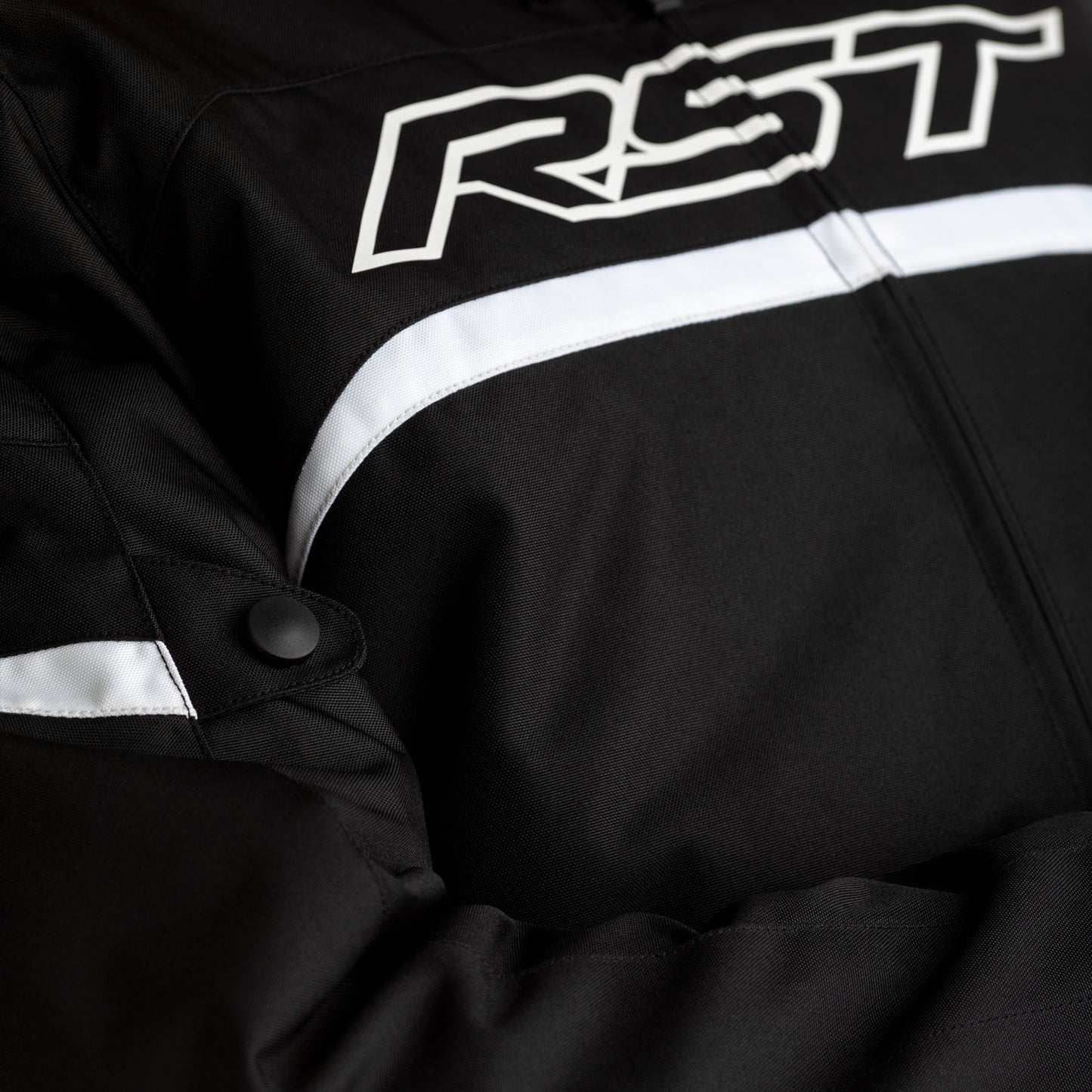 RST Pilot CE Men's Waterproof Textile Jacket - Black / White (2368)