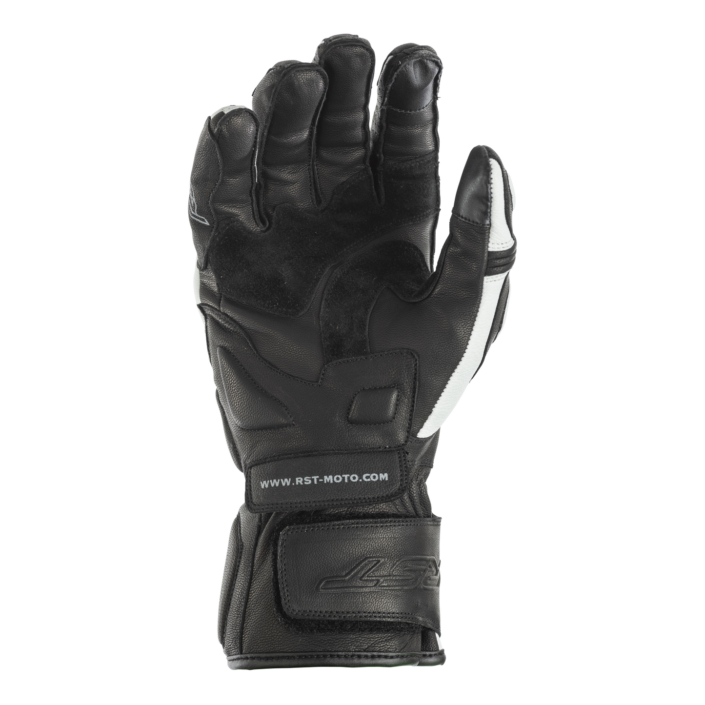 RST GT Leather Racing/Riding Gloves - CE Approved - White