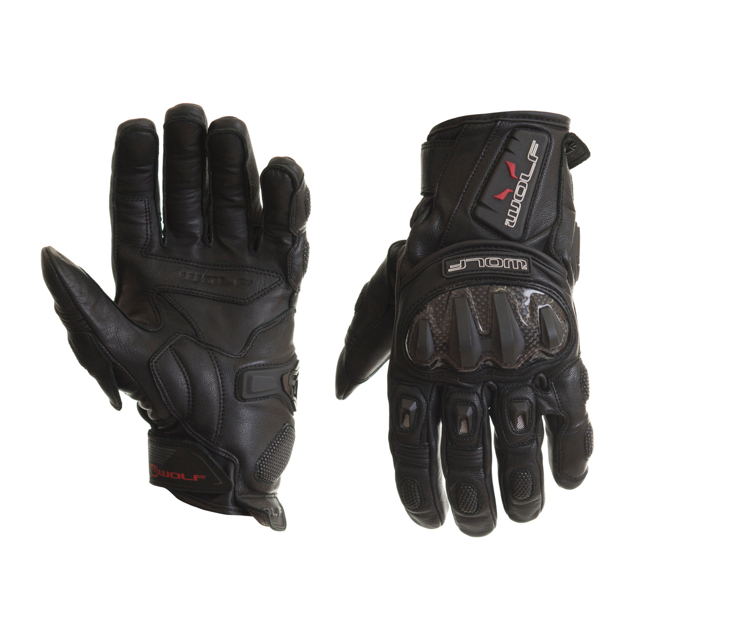 Wolf Wolf Kangaroo GT-S 2475 Gloves - Black - Front View