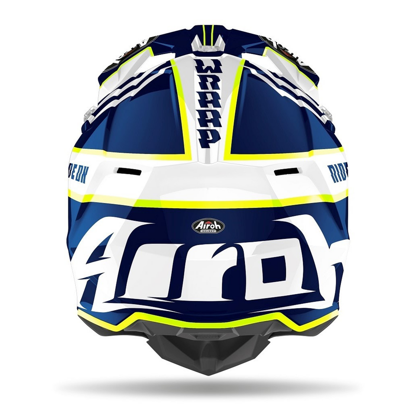 Airoh Airoh Wraap - Broken Blue Gloss - Rear View