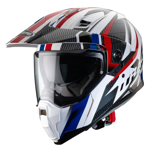 Caberg X-Trace Savana - White/Black/Blue/Red