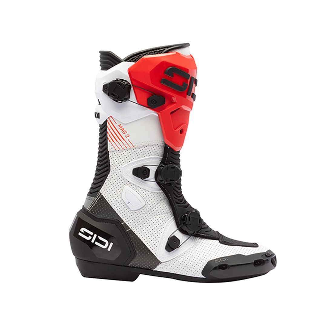 Sidi Mag 2 Air CE Boots White/Black/Red