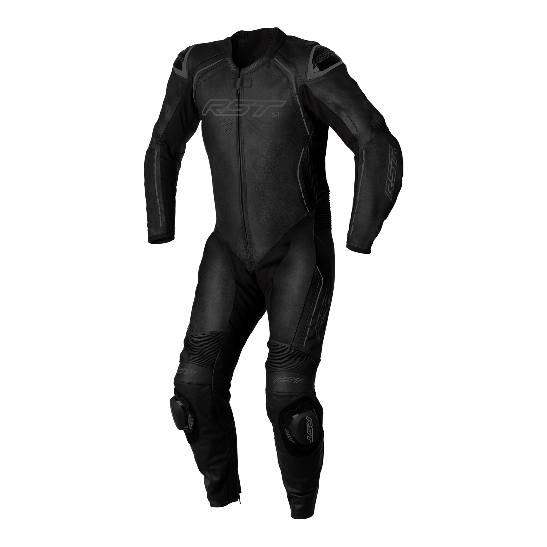 RST S1 CE Mens Leather Motorcycle Suit Black/Black | Gearchange Online ...