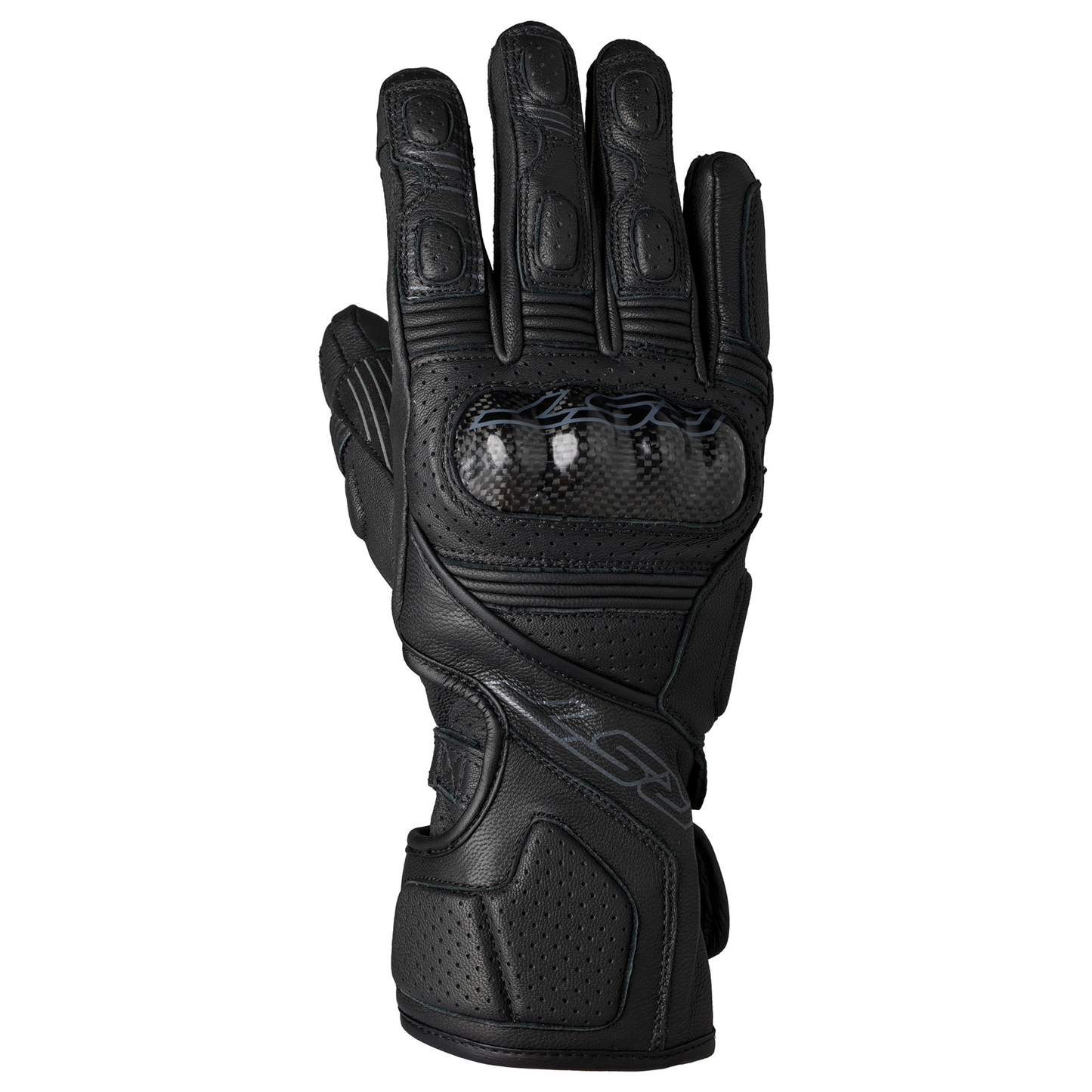 RST Fulcrum (CE) Leather Gloves - Black/Black/Black