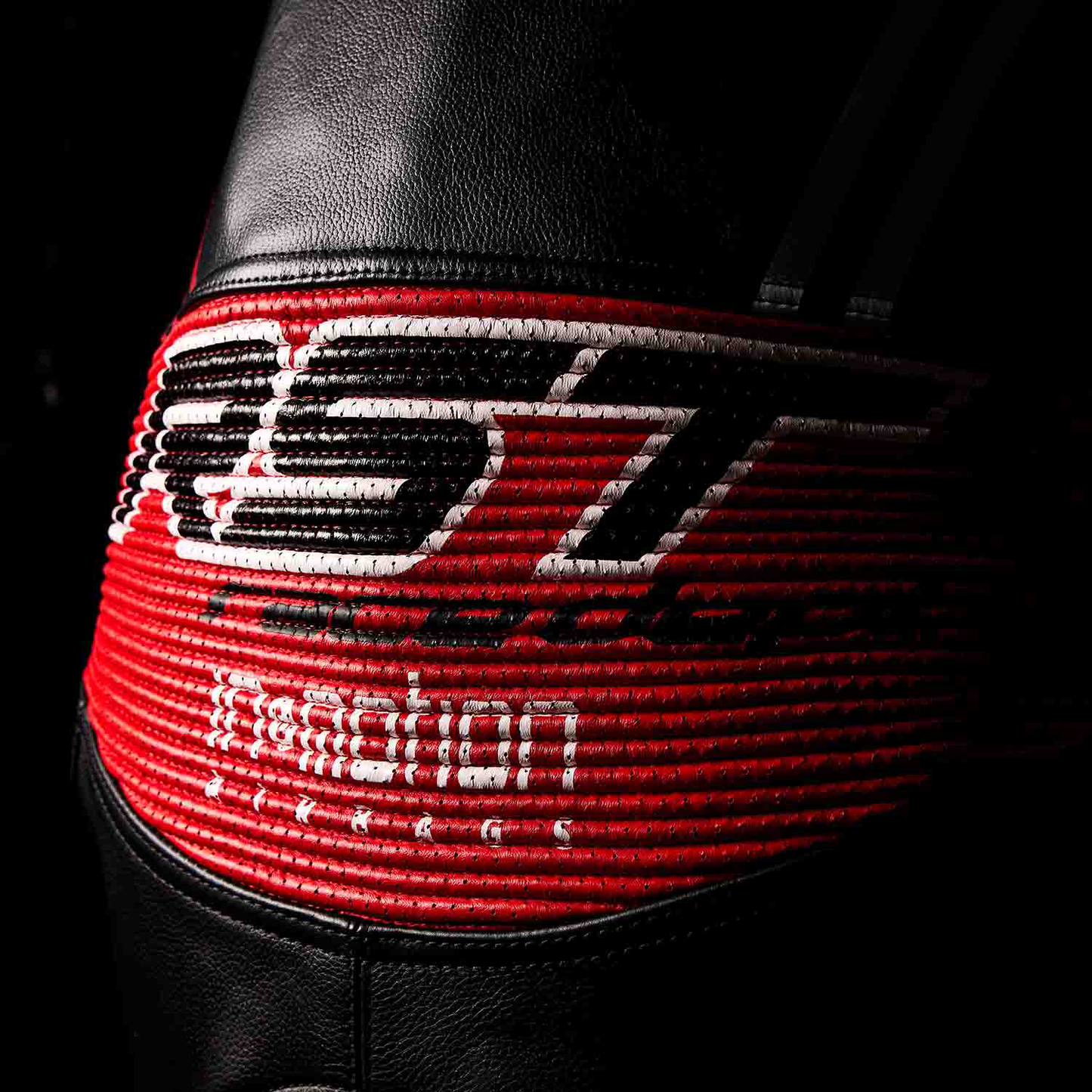 RST Race Dept V4.2 Kangaroo One Piece D3O Airbag Leather Suit - Black / Red / White