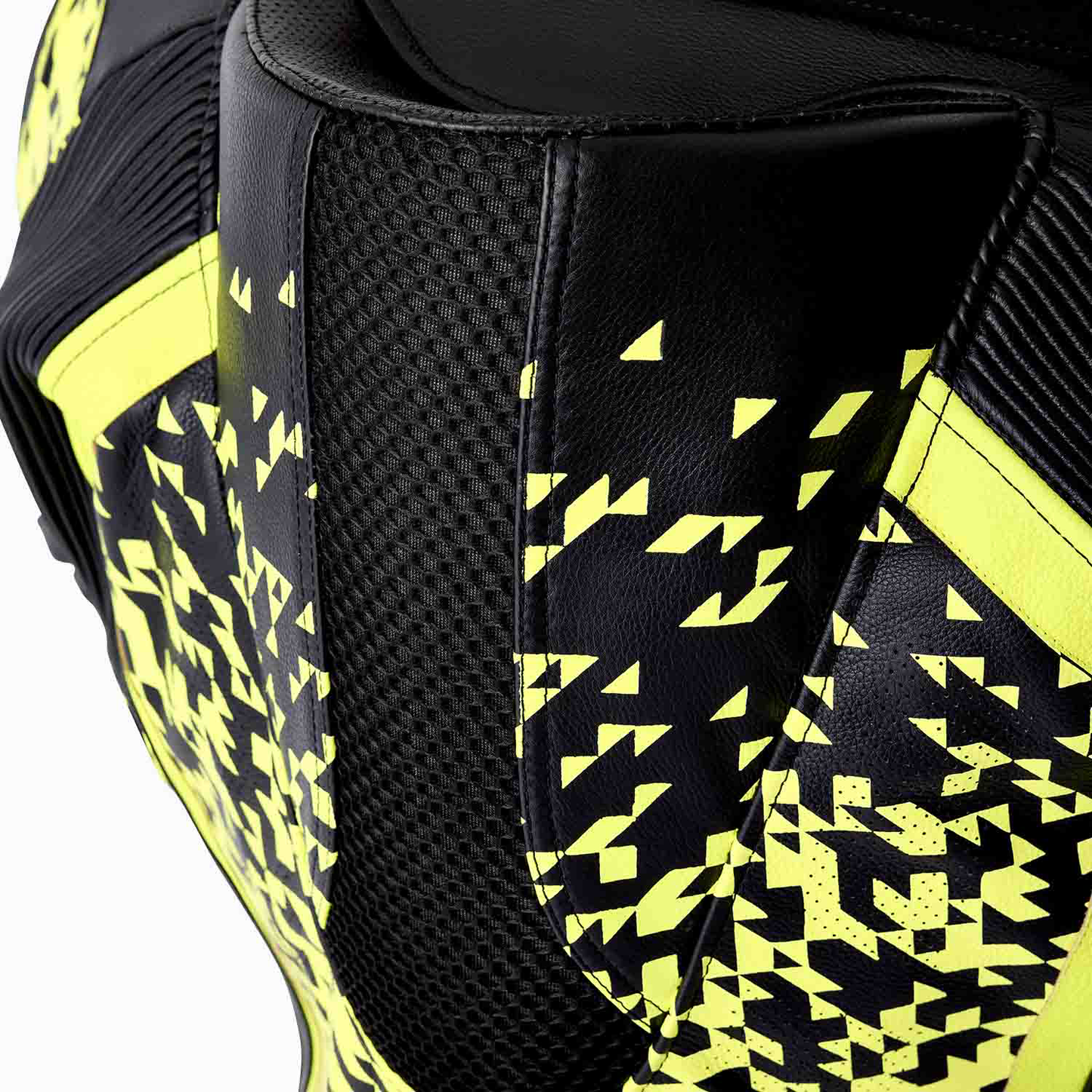 RST RST Pro Series D3O Airbag Leather Suit Black / Flo Yellow - View 7