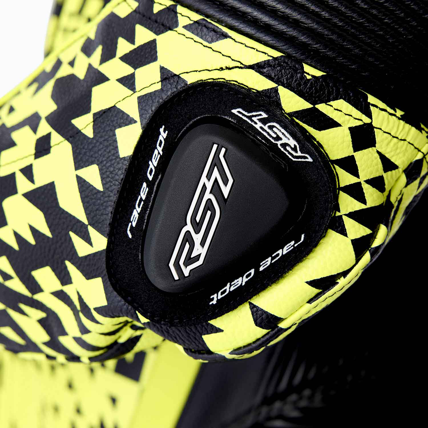 RST RST Pro Series D3O Airbag Leather Suit Black / Flo Yellow - Interior View