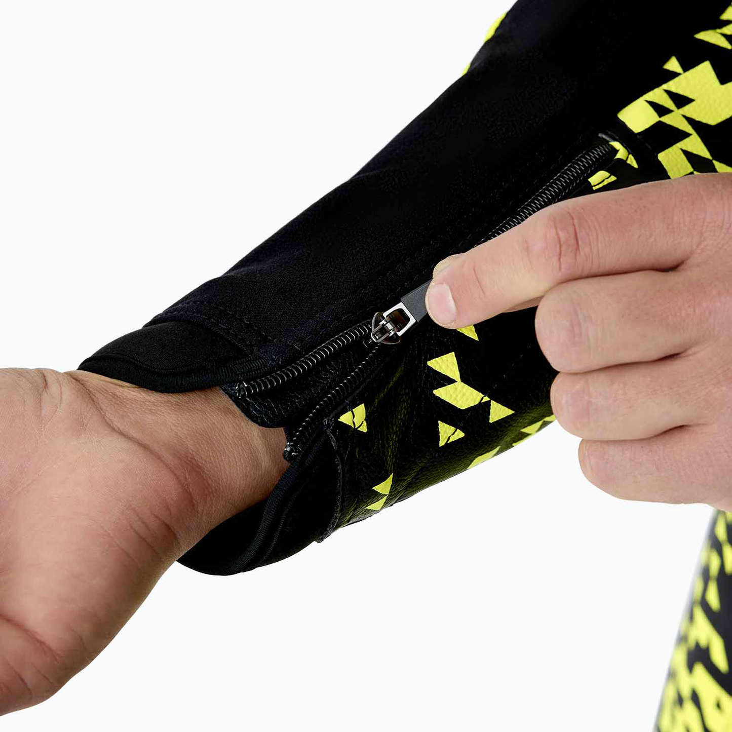 RST RST Pro Series D3O Airbag Leather Suit Black / Flo Yellow - View 9