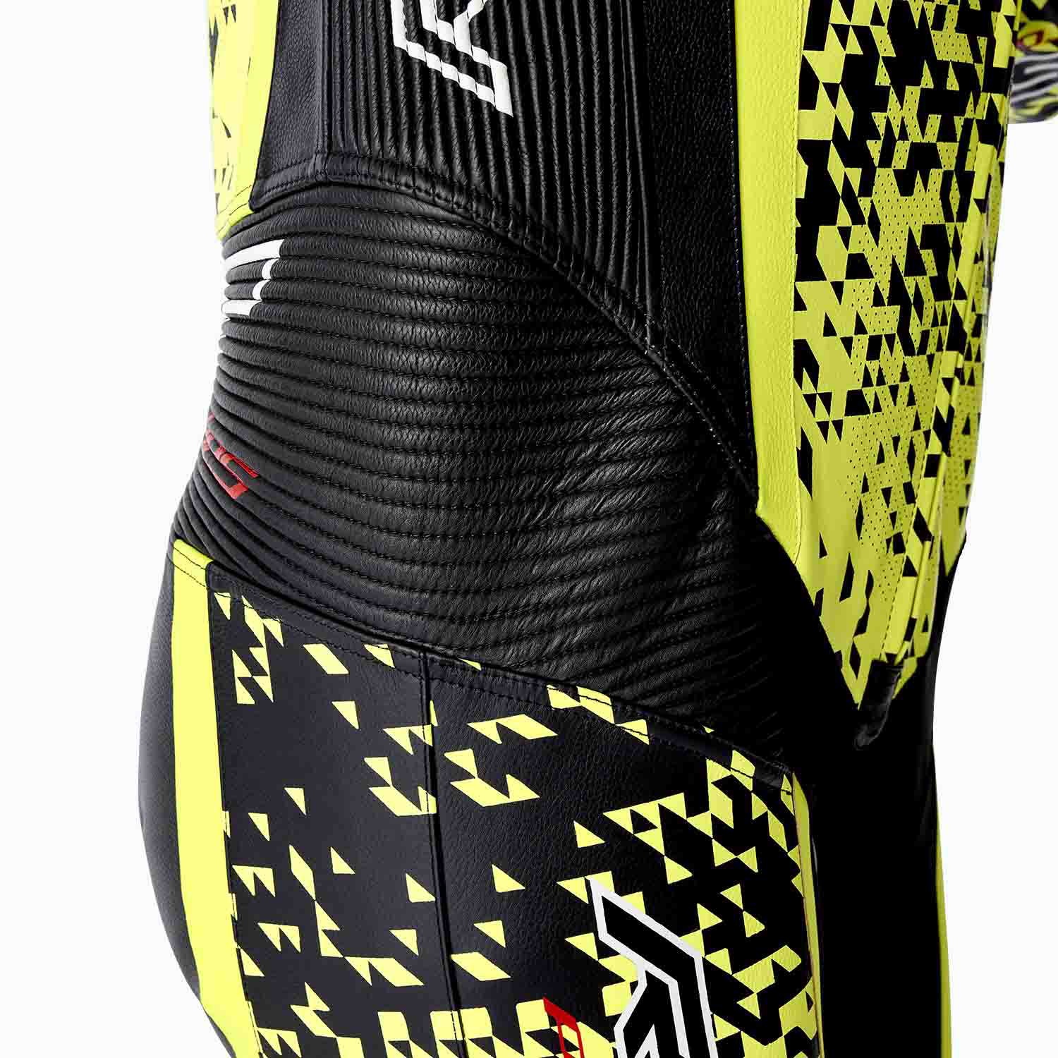RST RST Pro Series D3O Airbag Leather Suit Black / Flo Yellow - View 8