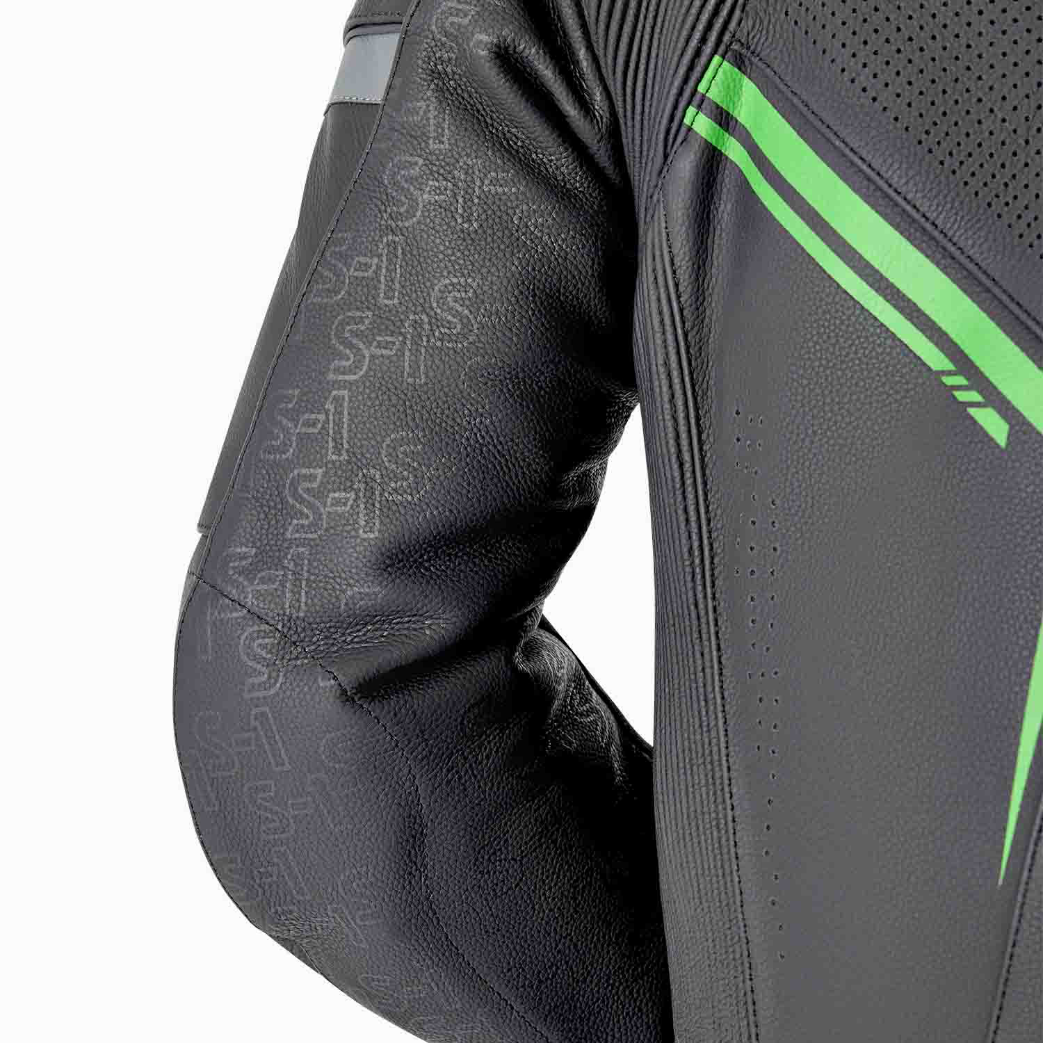 RST RST S1 D30 Leather Suit Black/Flo Green - View 8