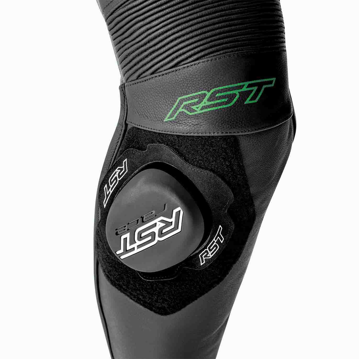 RST RST S1 D30 Leather Suit Black/Flo Green - View 7