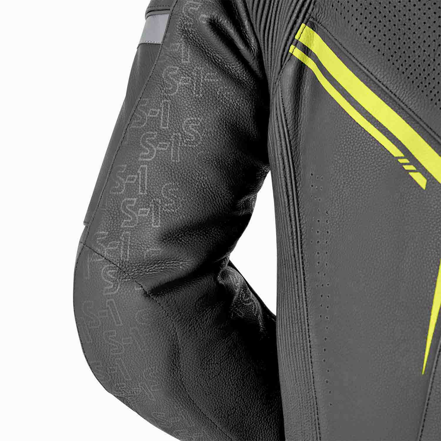 RST RST S1 D30 Leather Suit Black/Grey/Flo Yellow - View 6