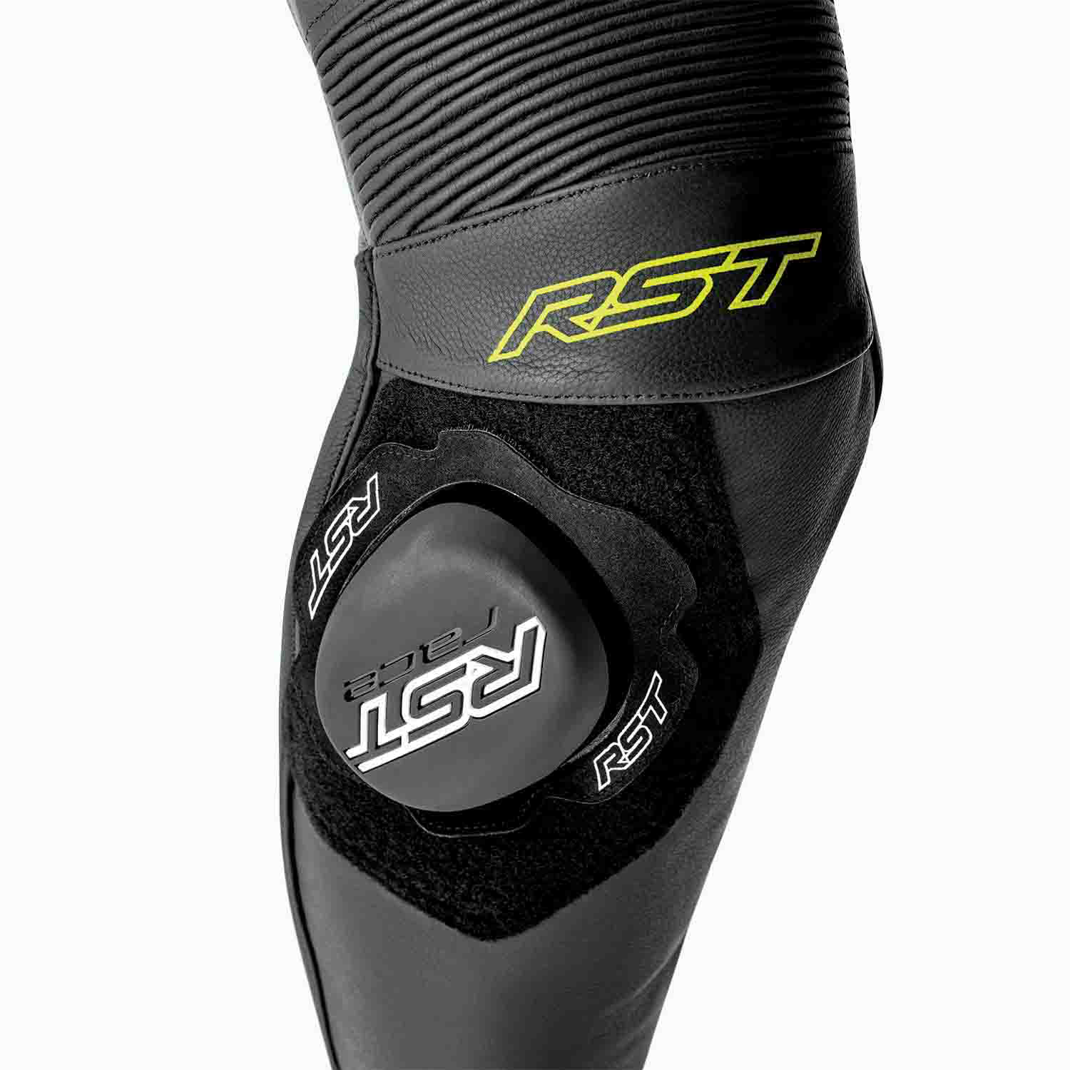 RST RST S1 D30 Leather Suit Black/Grey/Flo Yellow - View 8