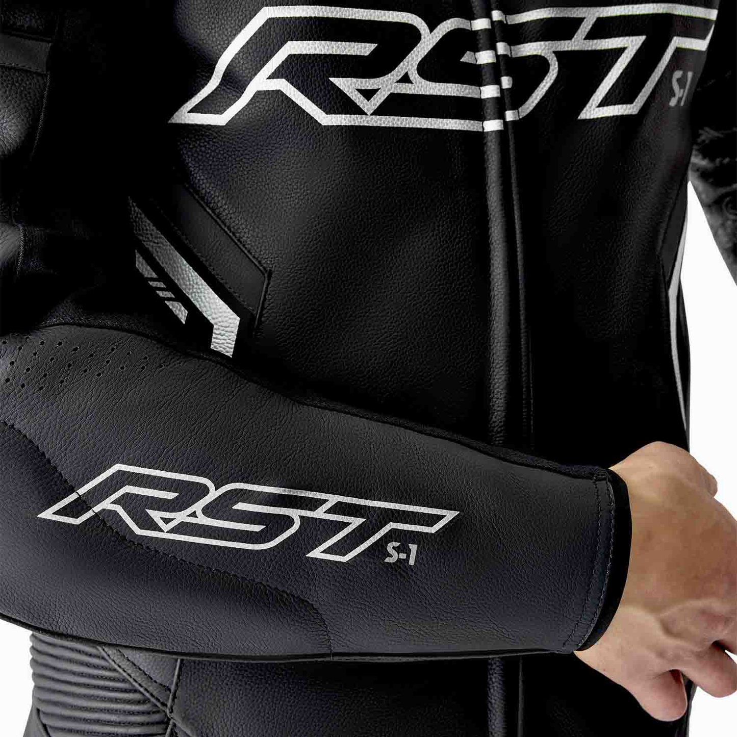 RST RST S1 D30 Leather Suit Black/White - View 8