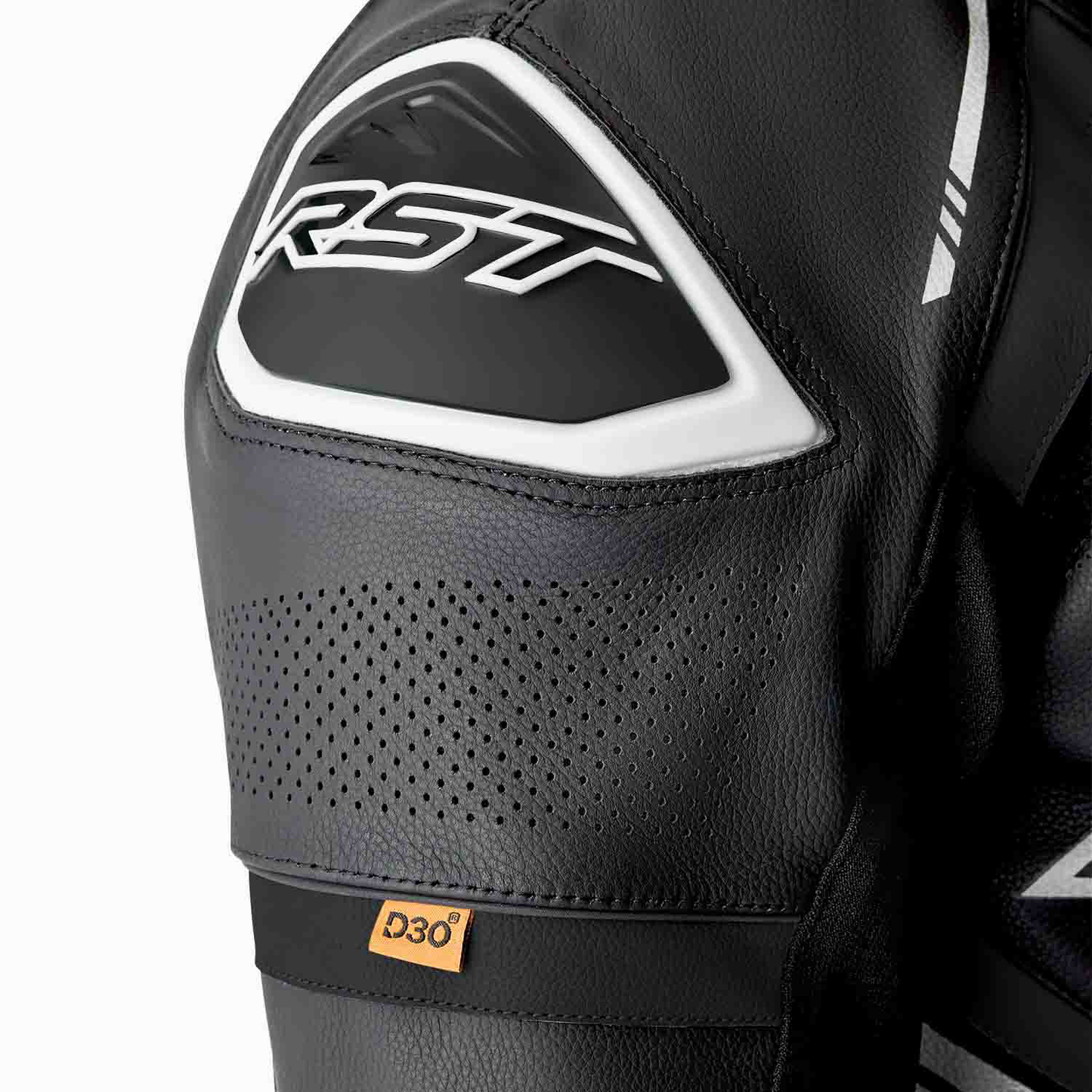 RST RST S1 D30 Leather Suit Black/White - Interior View