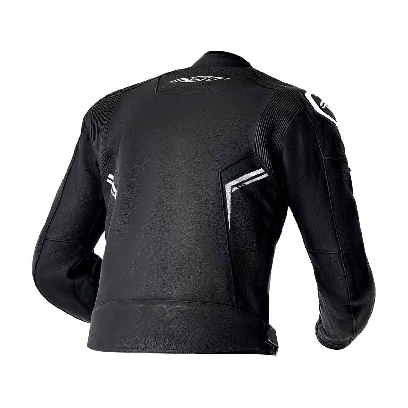 RST RST S1 D30 Men's Leather Jacket - Black / White - Side View