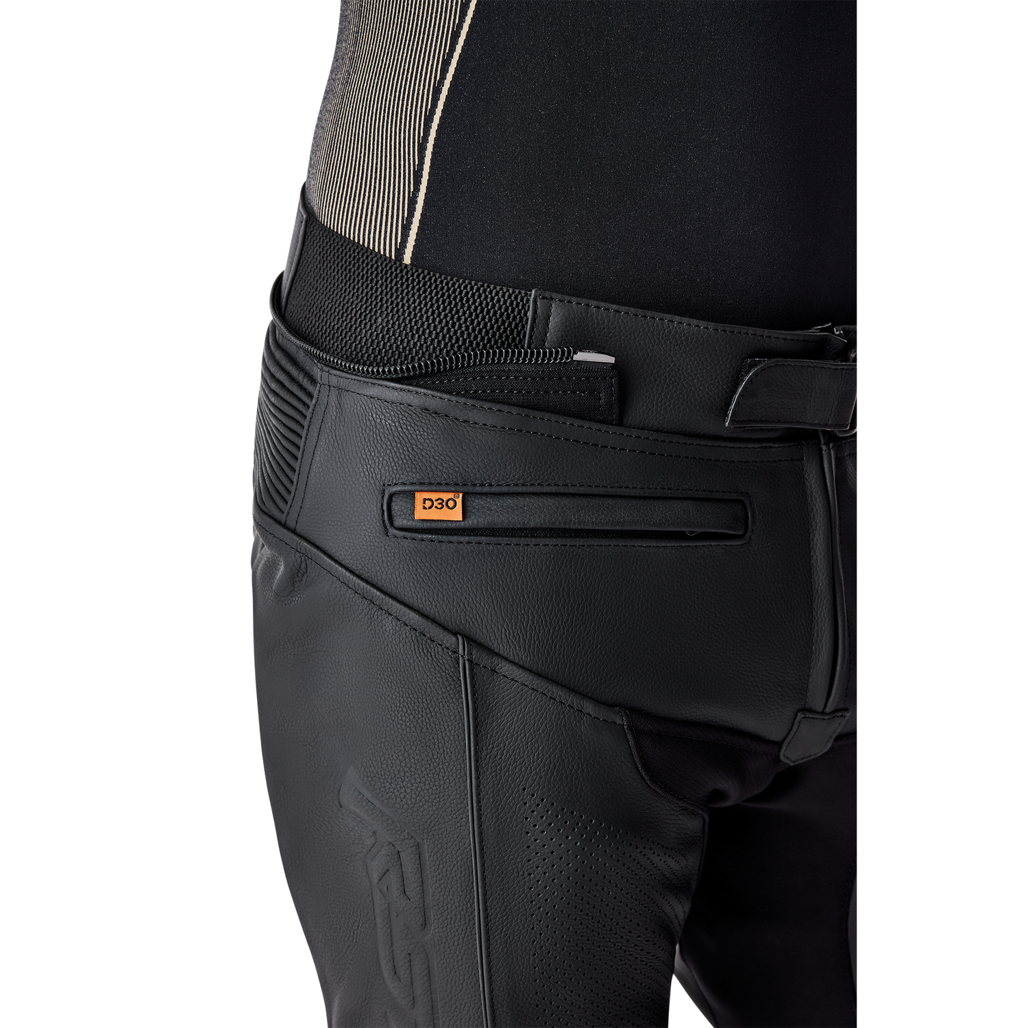 RST RST T2 D30 Leather Pants - Black/Black - Rear View