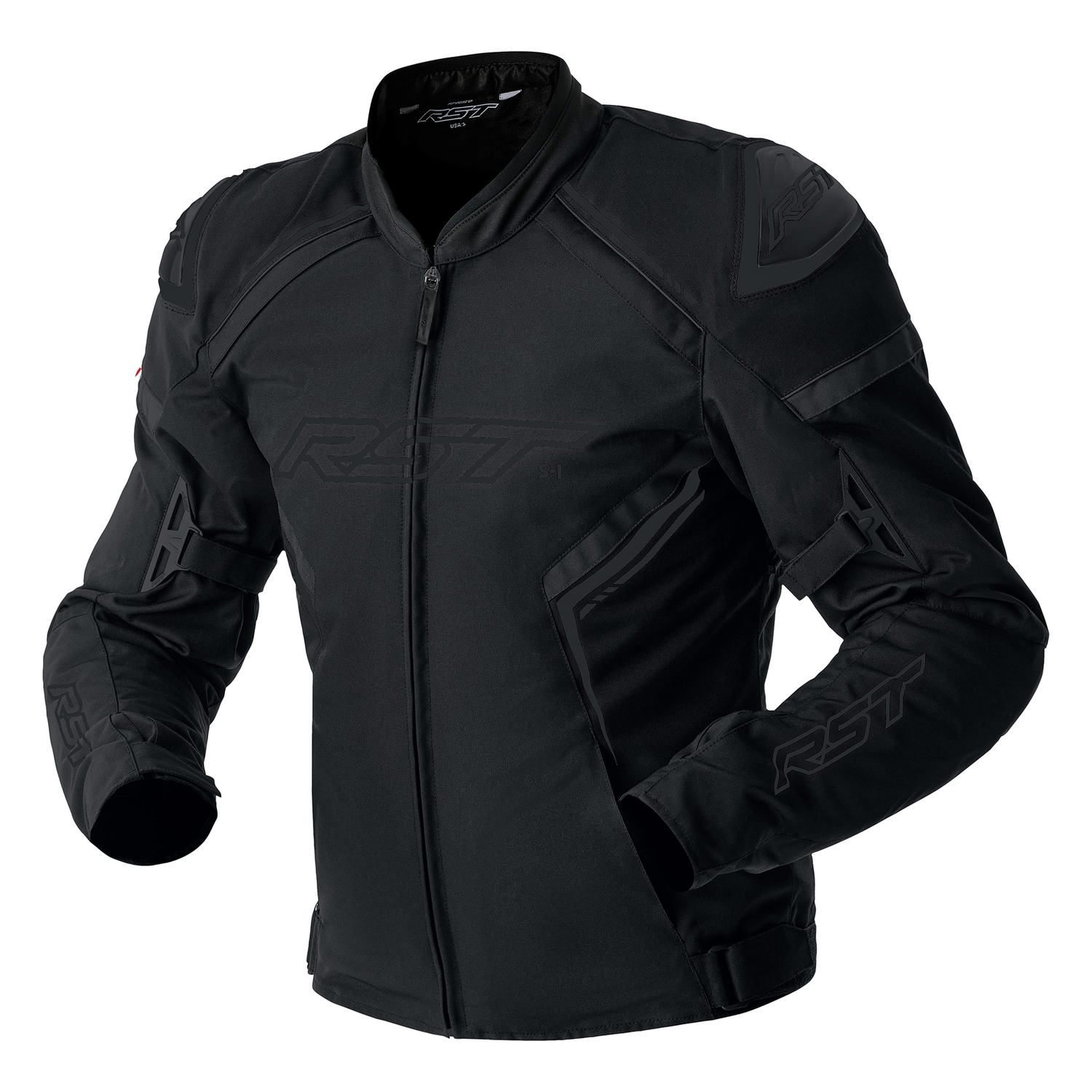 RST RST S1 D30 Textile Jacket - Black/Black - Front View
