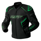 RST S1 D3O Textile Jacket - Black/Grey/Flo Green