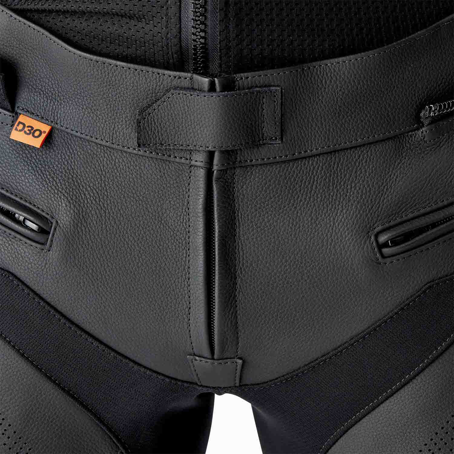 RST RST S1 D30 Ladies Leather Pants - Black/Black - Detail View