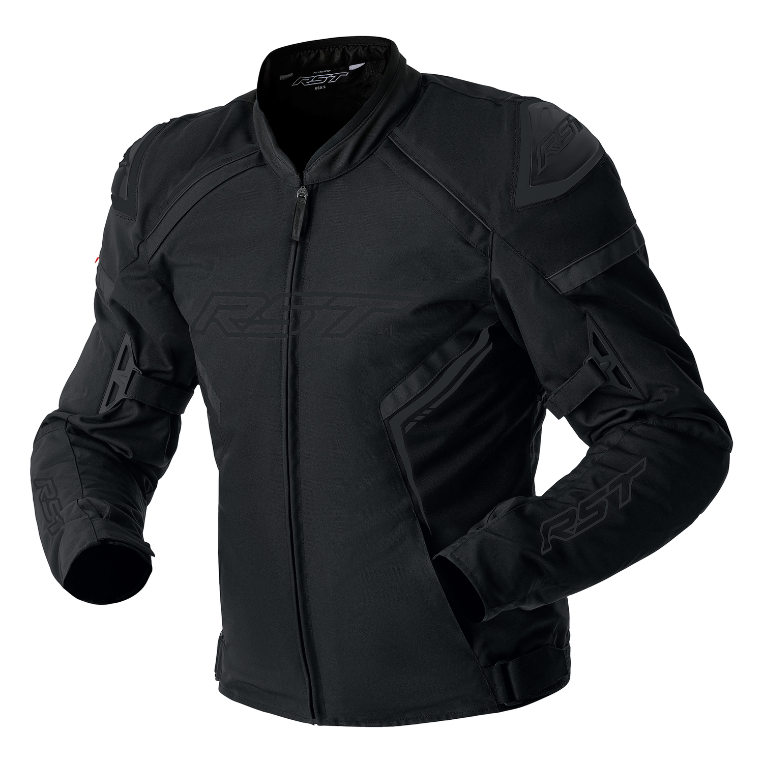 RST RST S1 D30 Ladies textile Jacket - Black/Black - Front View