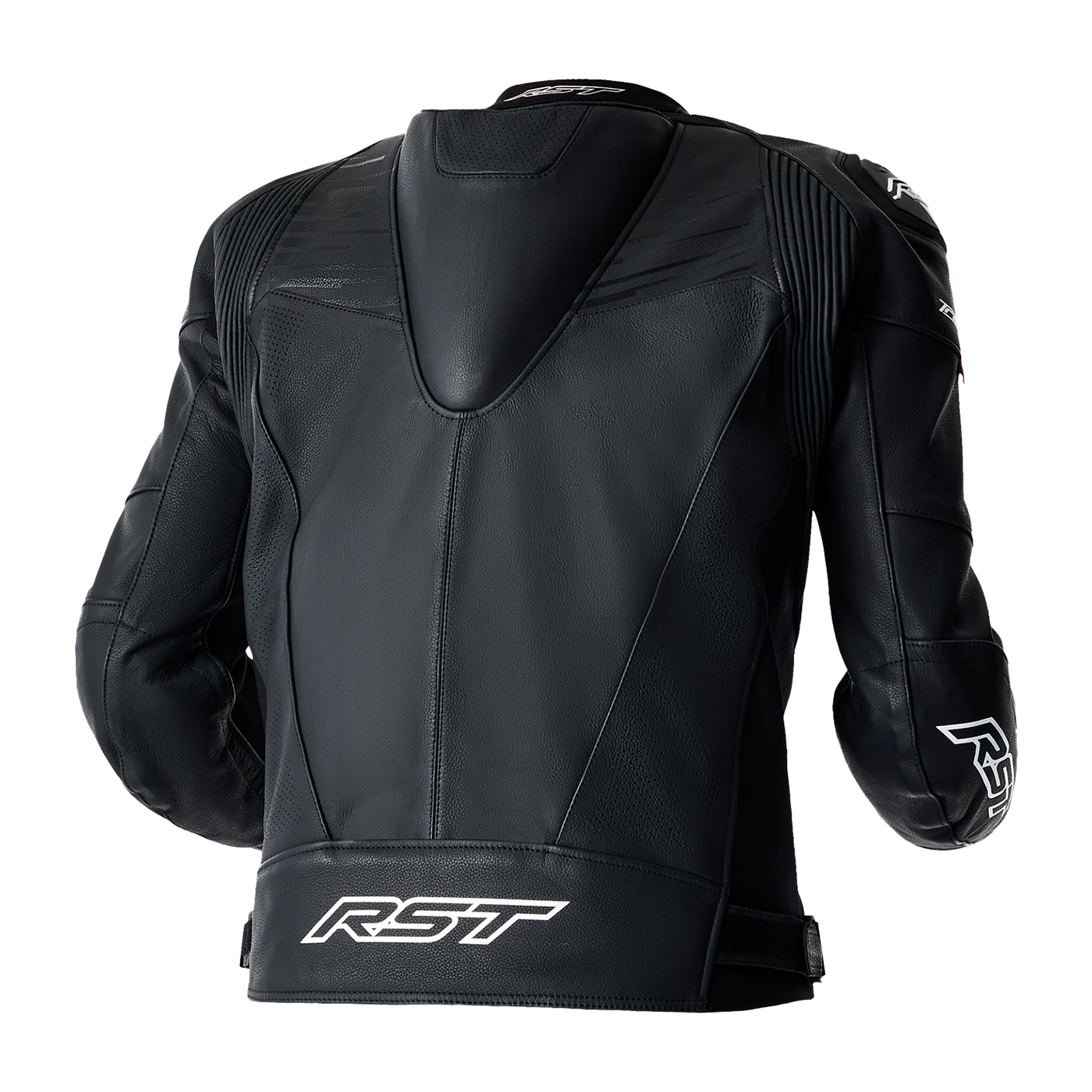 RST RST TRACTECH EVO D30 LEATHER JACKET - BLACK / WHITE - Side View