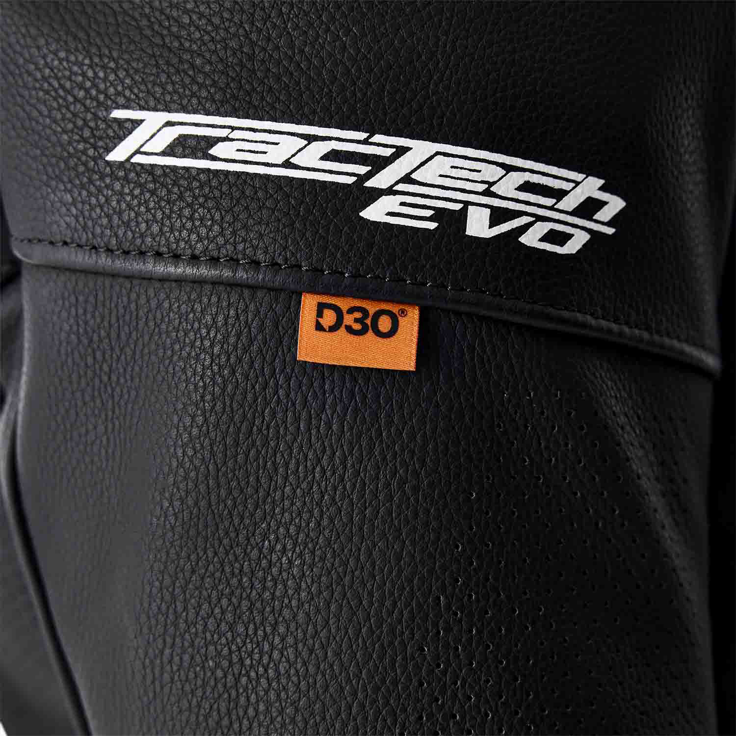 RST RST TRACTECH EVO D30 LEATHER JACKET - BLACK / WHITE - Detail View