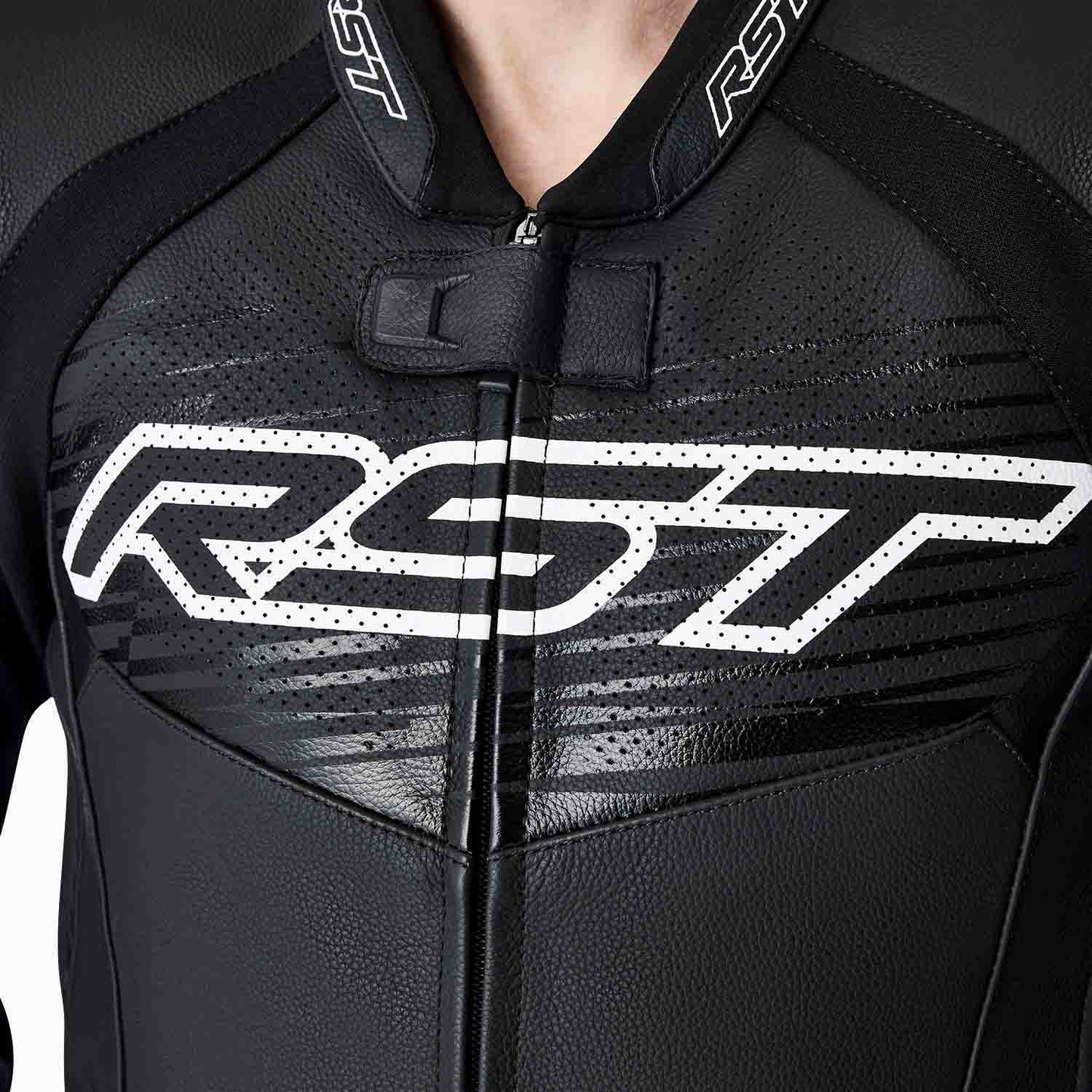 RST RST TRACTECH EVO D30 LEATHER JACKET - BLACK / WHITE - Interior View