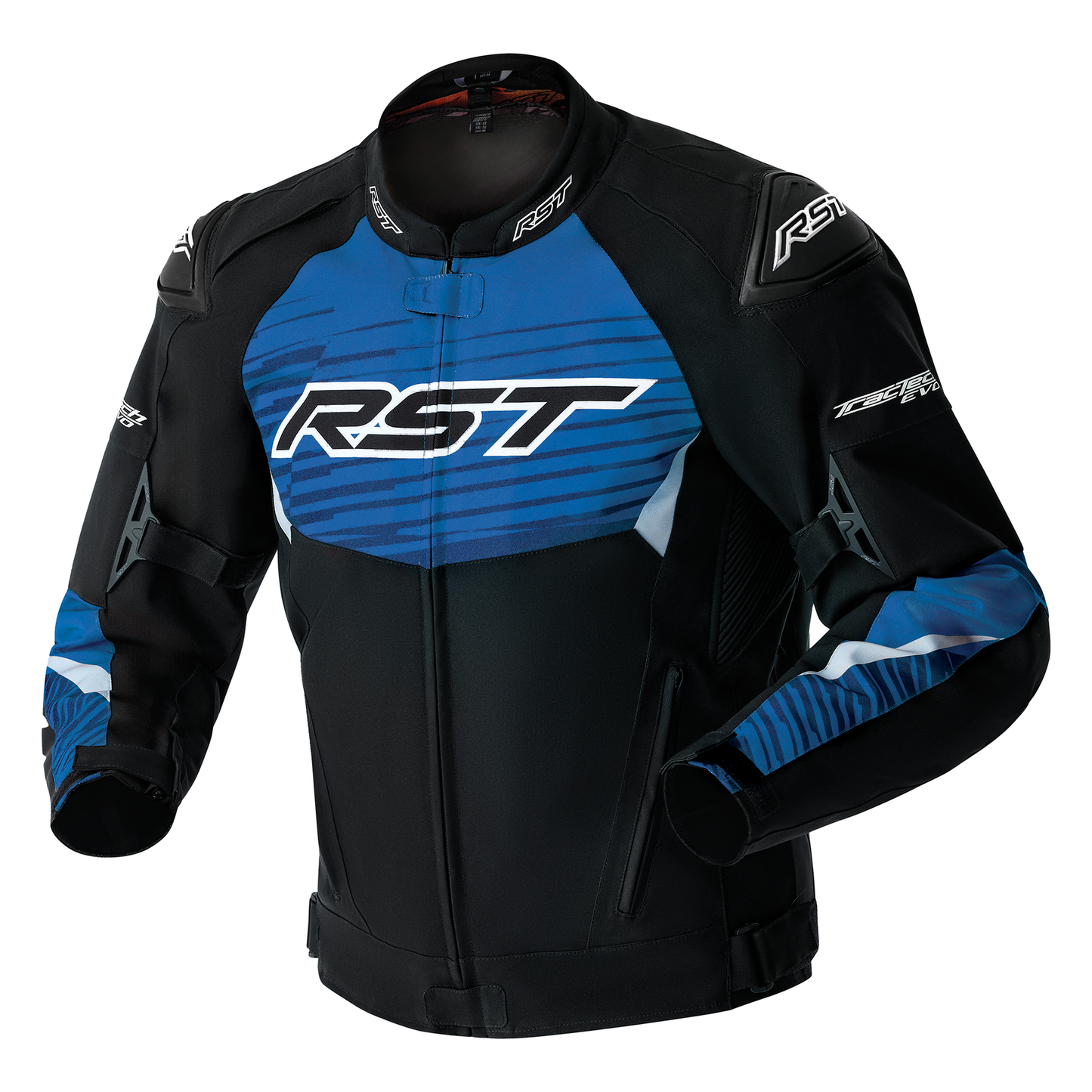 RST Tractech Evo D3O Men's Textile Jacket - Black / Blue