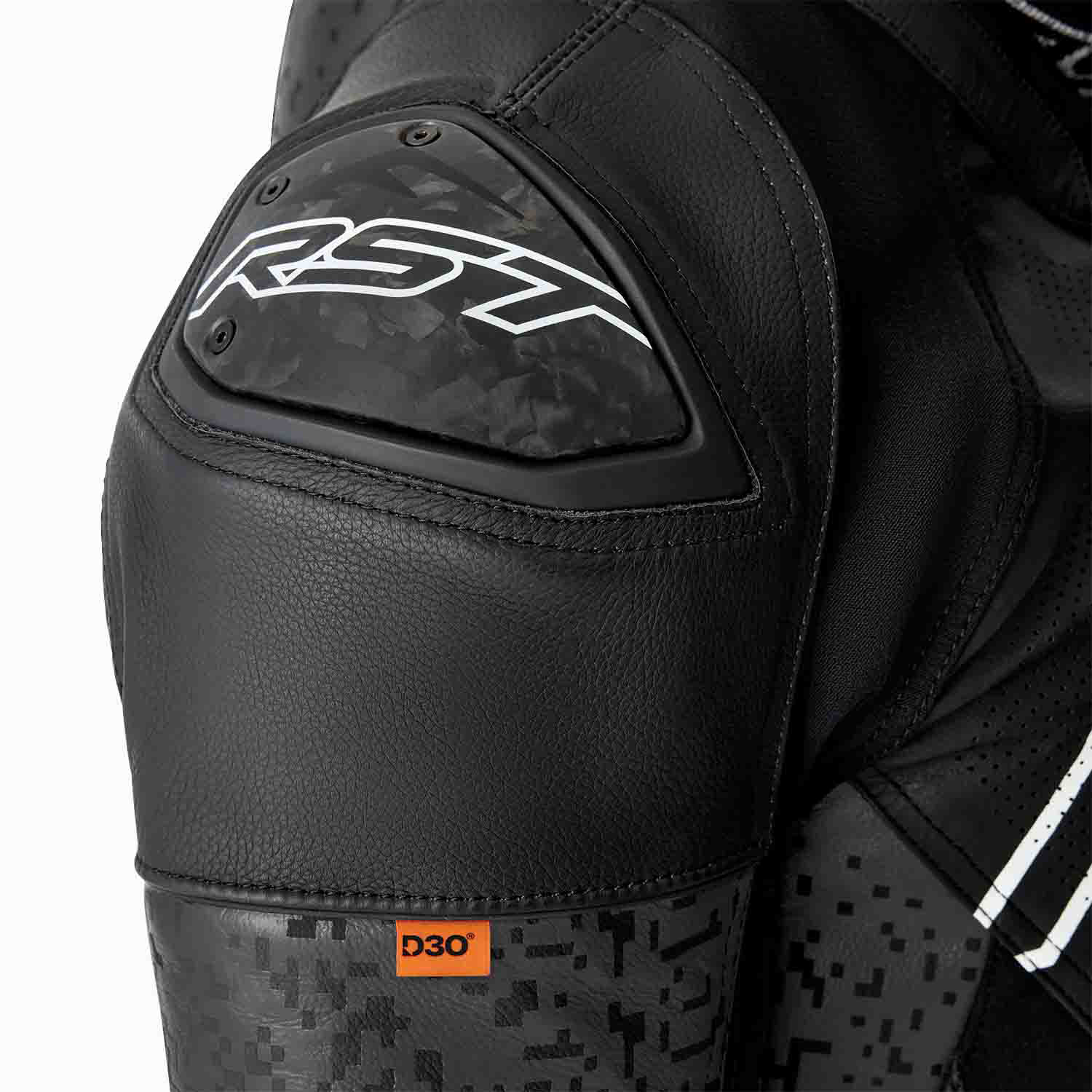 RST RST Pro Series Supersport-K D3O Leather Jacket Black / Black - Interior View