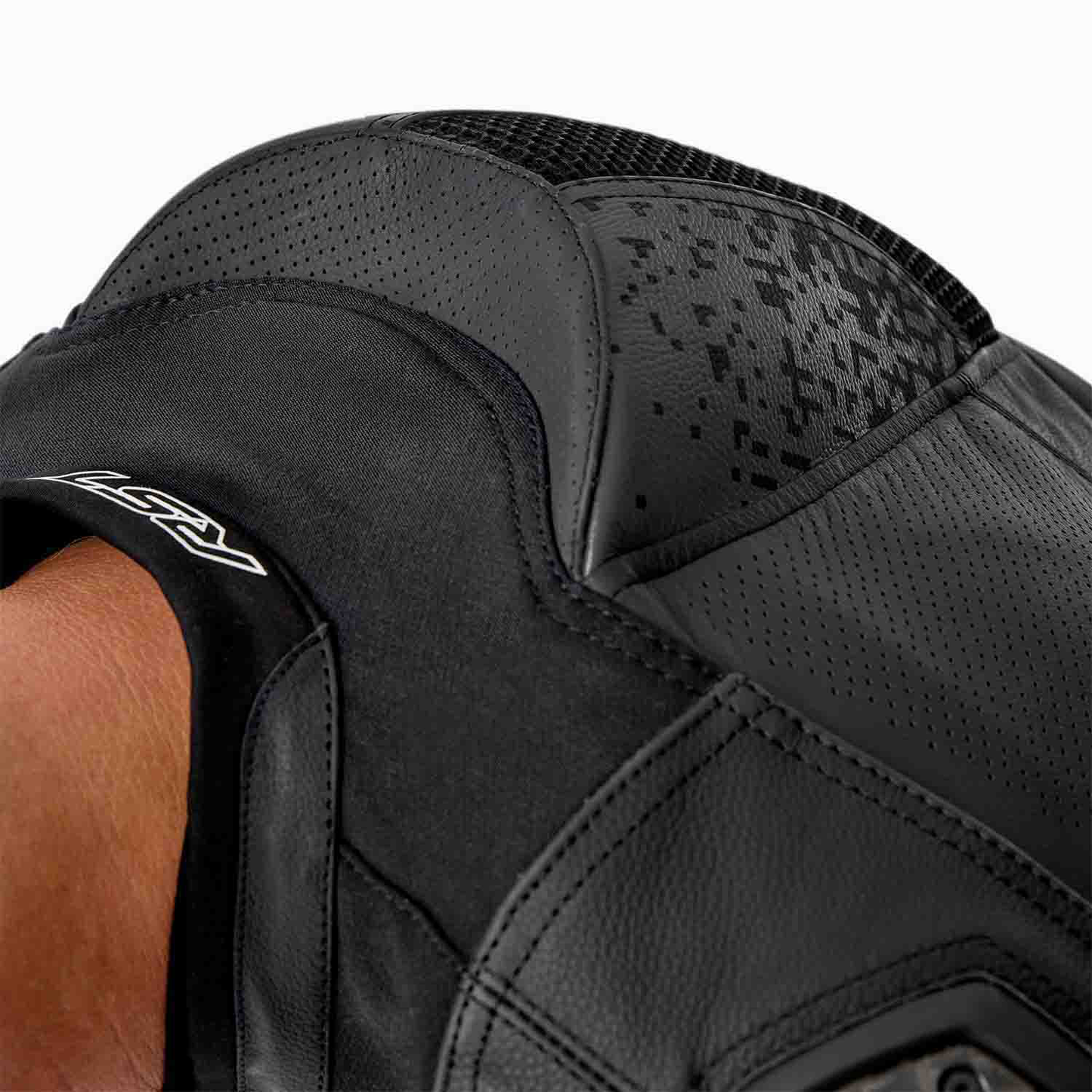 RST RST Pro Series Supersport-K D3O Leather Jacket Black / Black - Detail View