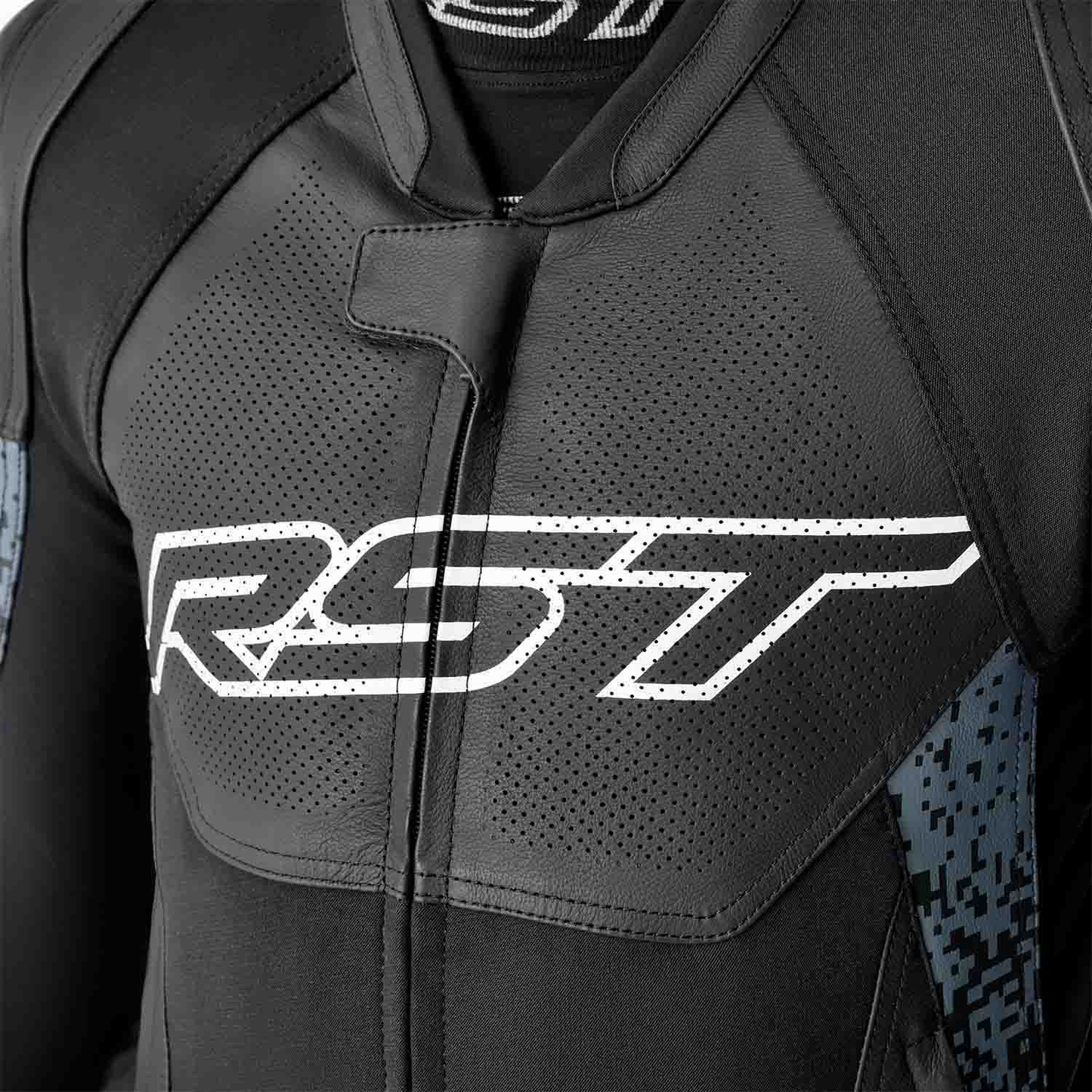 RST RST Pro Series Supersport-K D3O Leather Jacket Grey / Black - View 10