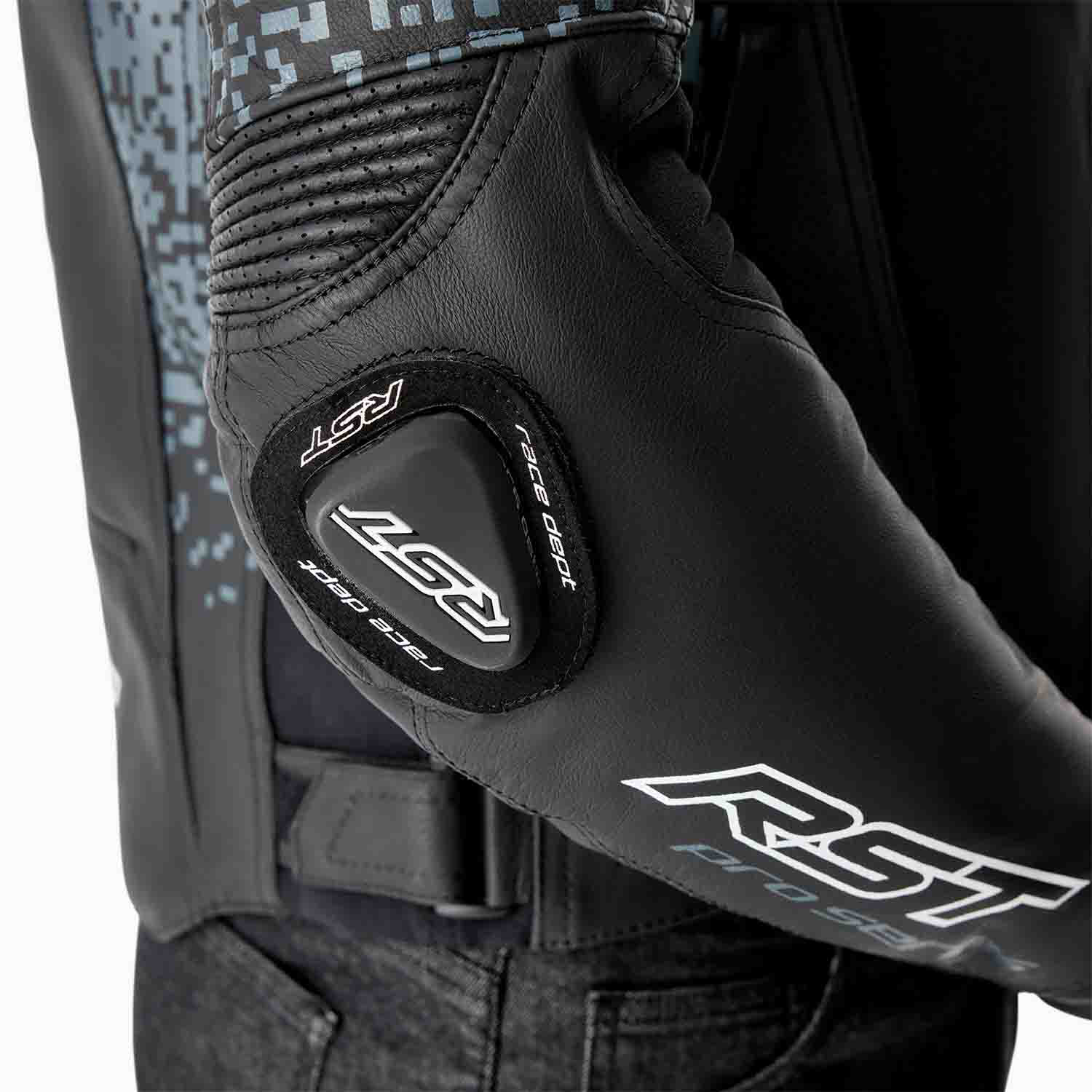 RST RST Pro Series Supersport-K D3O Leather Jacket Grey / Black - Interior View