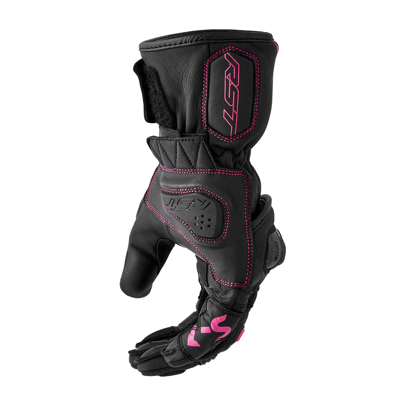RST RST S1 Ladies Gloves 2026 - Black / Flo Pink - View 11