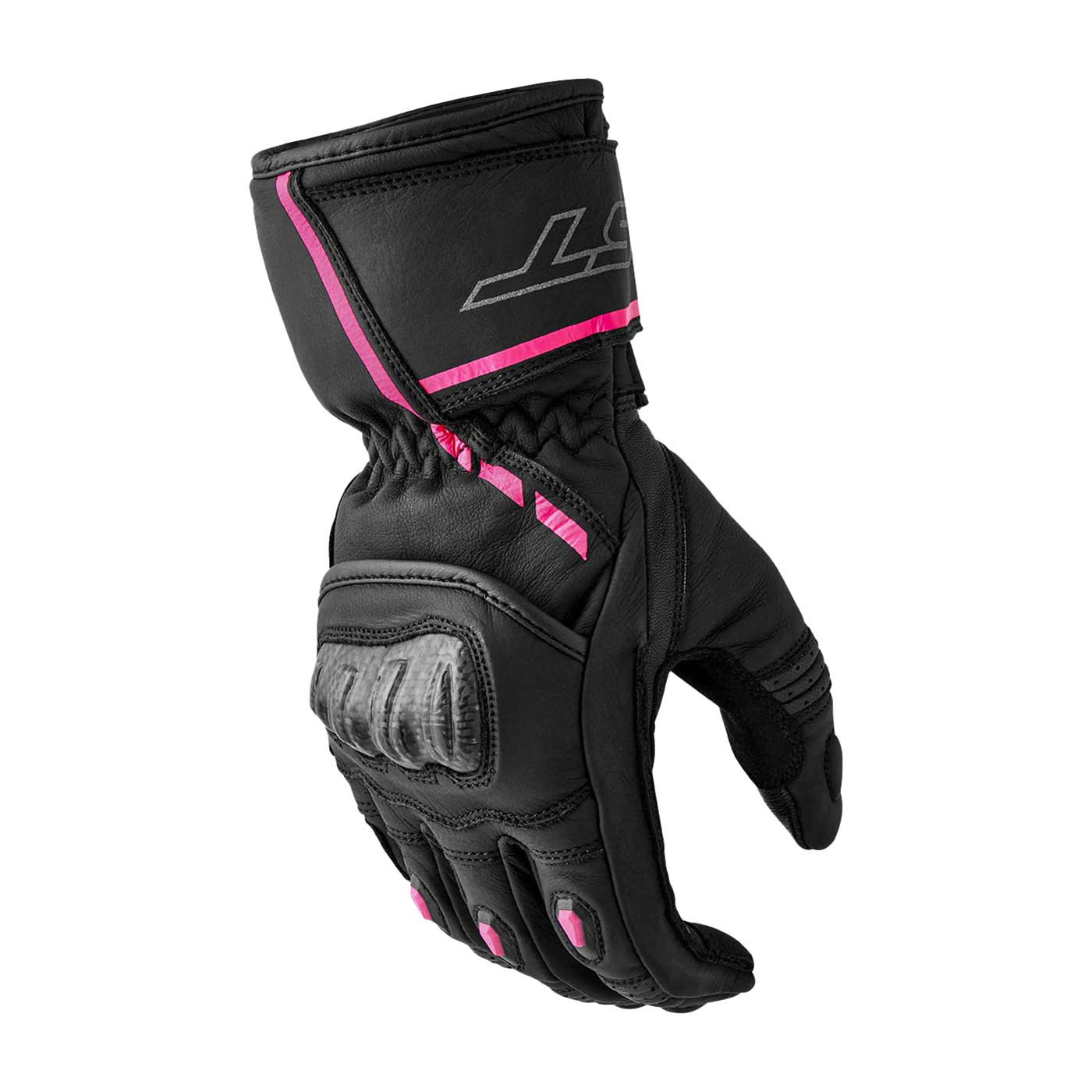 RST RST S1 Ladies Gloves 2026 - Black / Flo Pink - View 10