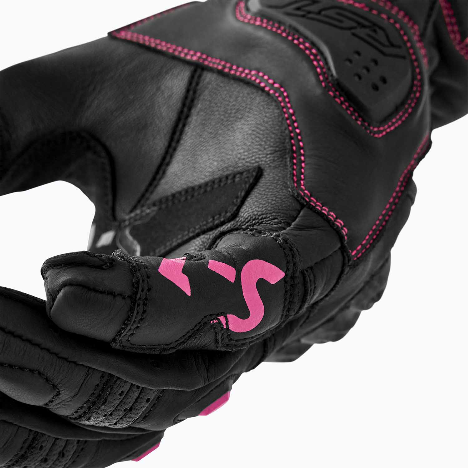 RST RST S1 Ladies Gloves 2026 - Black / Flo Pink - View 6
