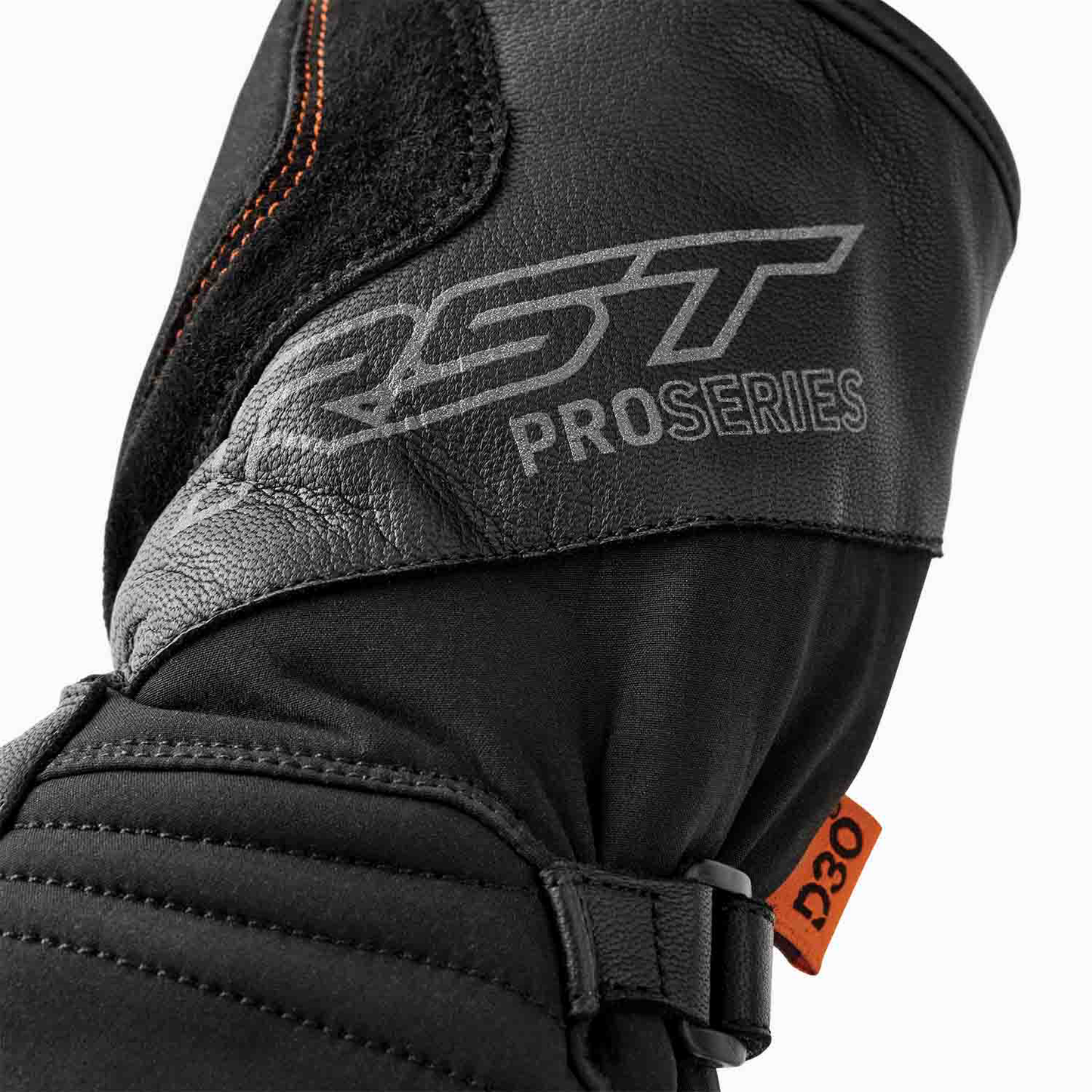 RST RST Pro Series Artic D3O WP Gloves Black - Rear View