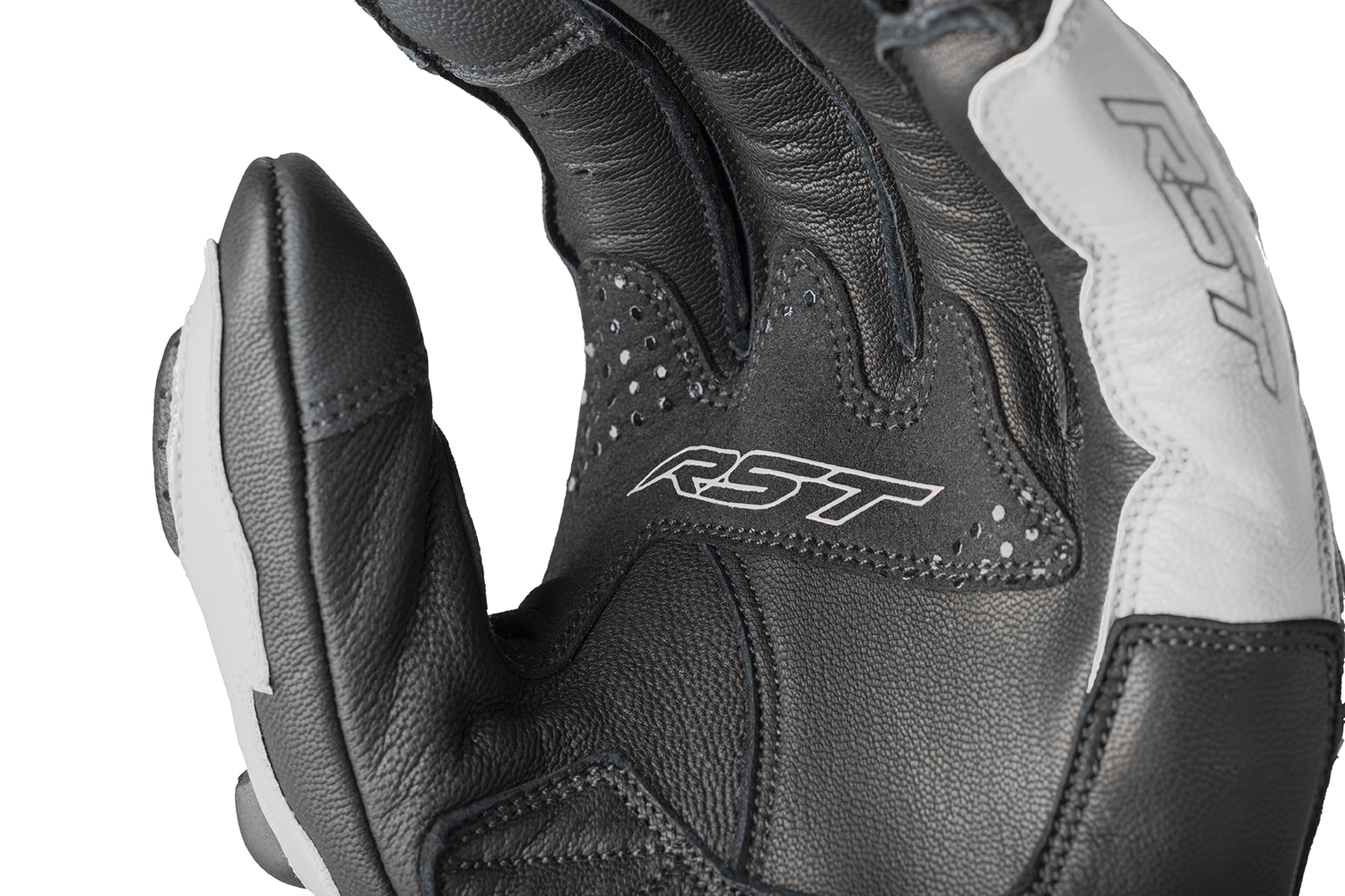 RST RST Freestyle 3 D3O Gloves White - Rear View